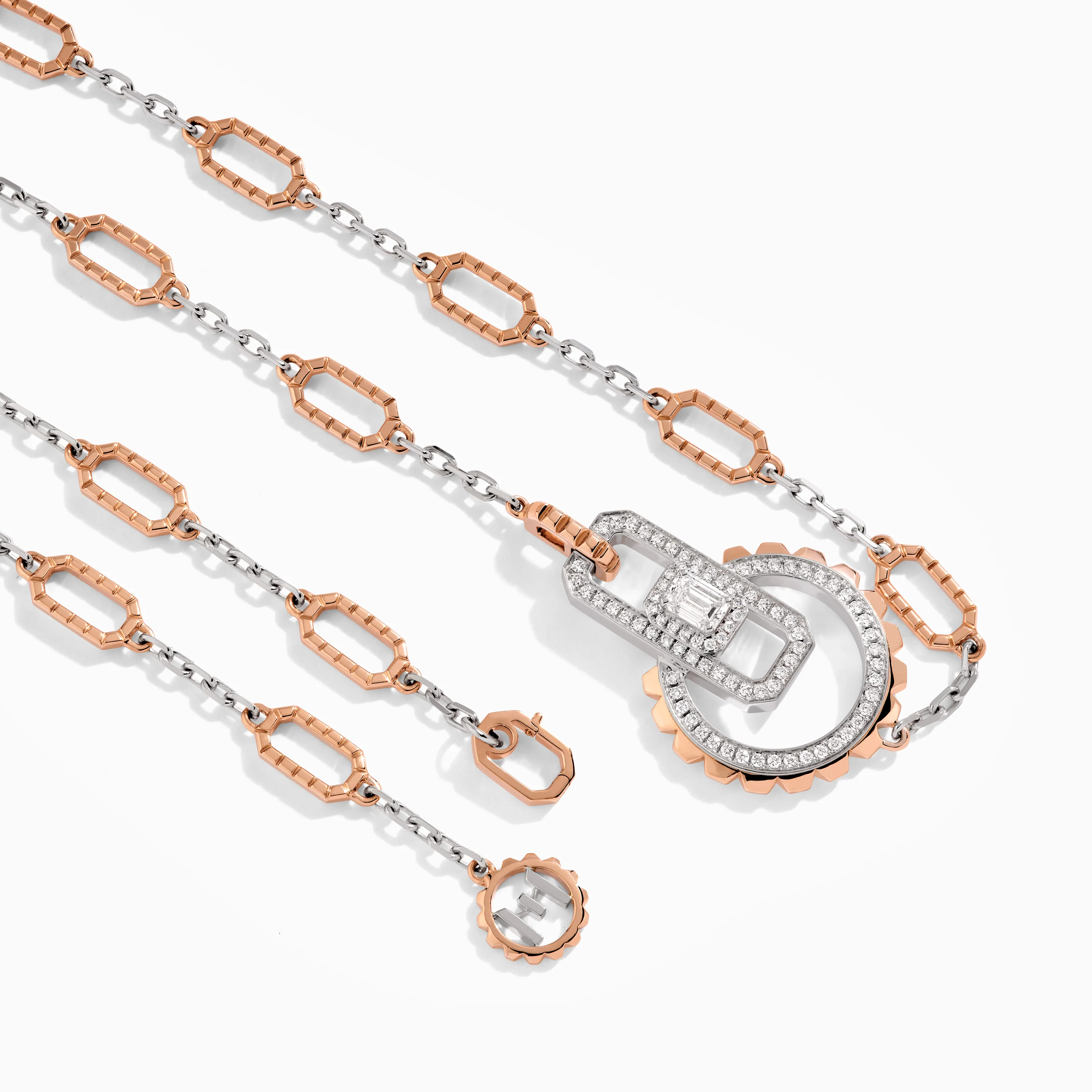 Empire Two-Tone Diamond Collar Necklace - Image 3