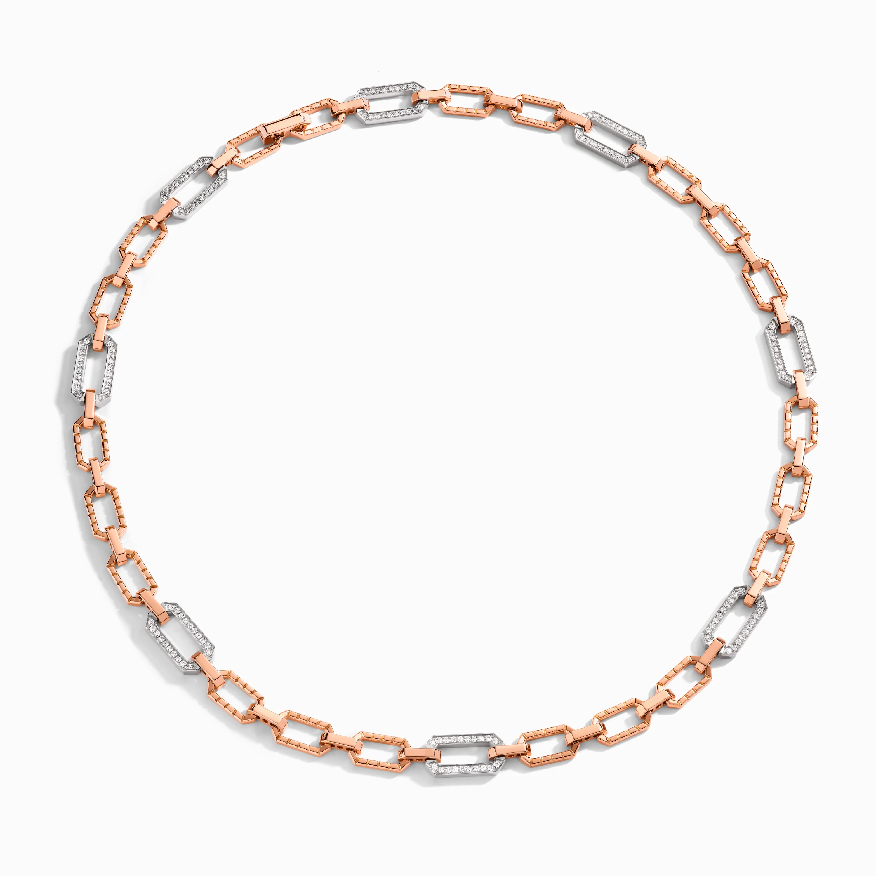Empire Two-Tone Diamond Statement Pendant Necklace - Image 4