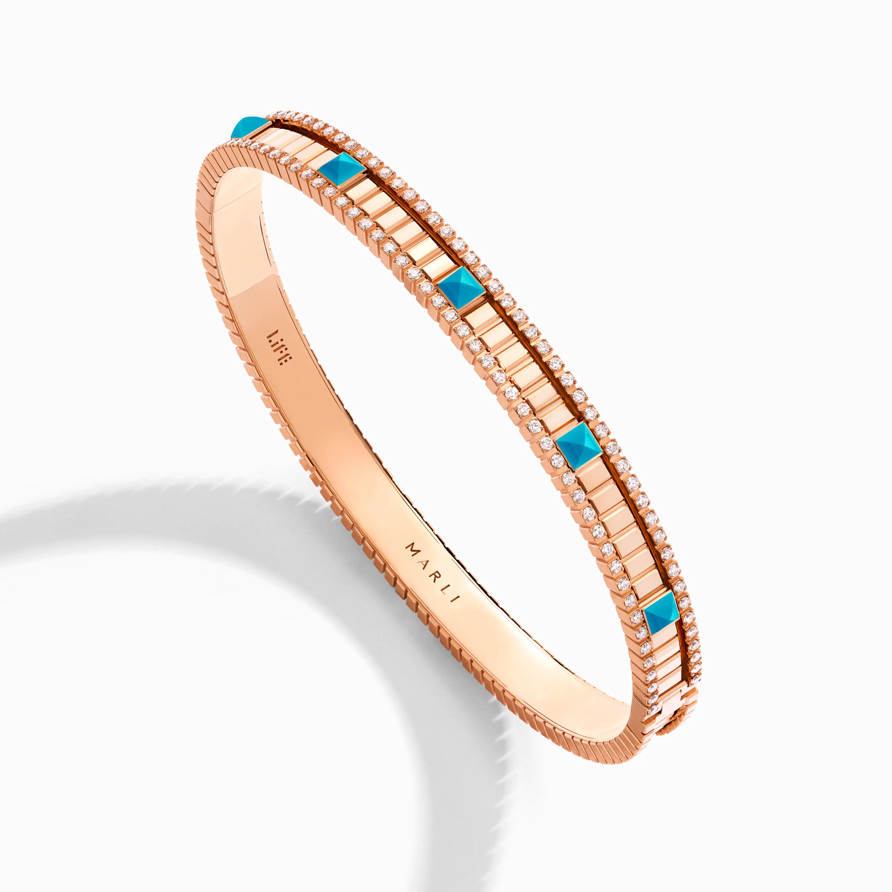 LIFE Diamond Hinged Bangle - Image 5
