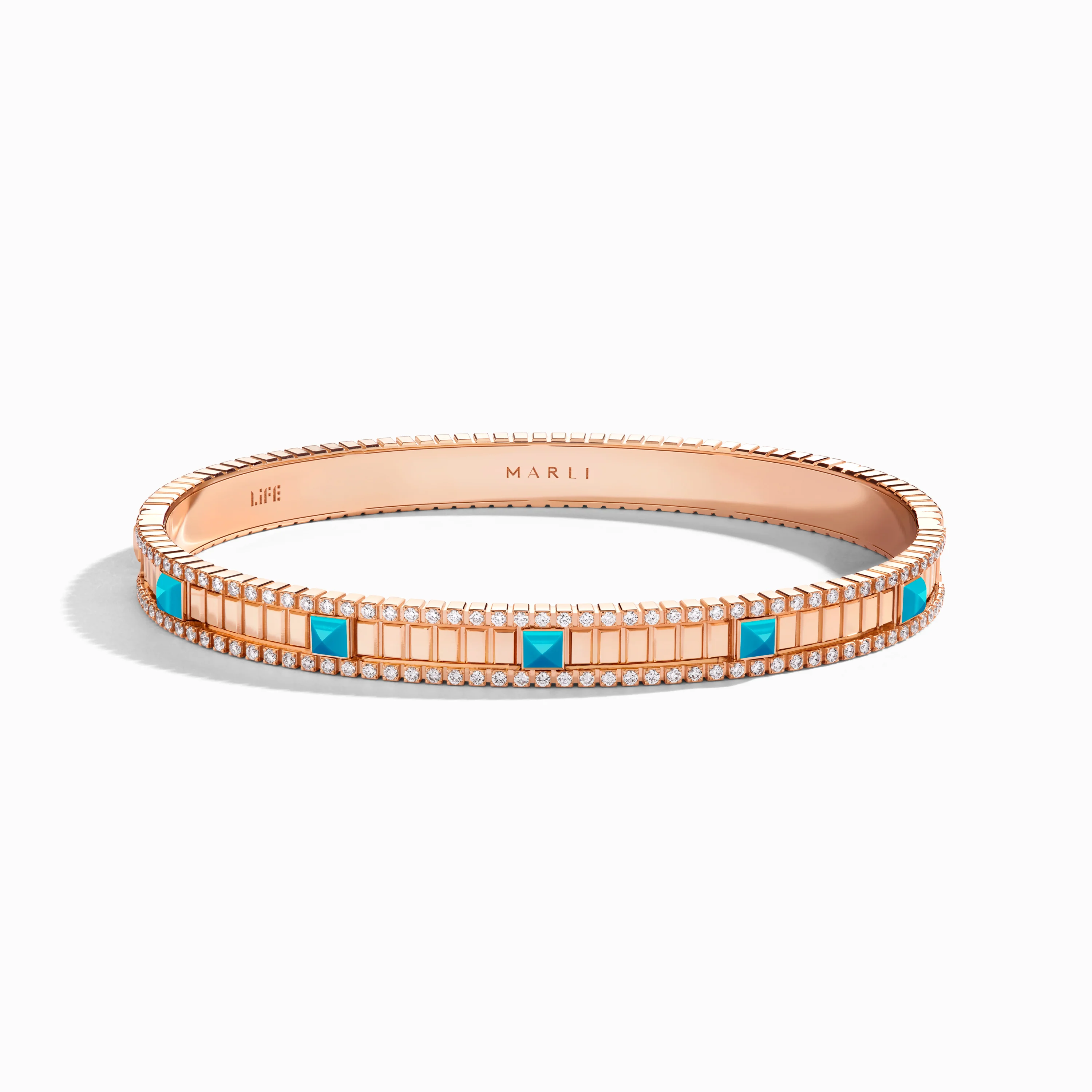 LIFE Diamond Hinged Bangle - Image 6