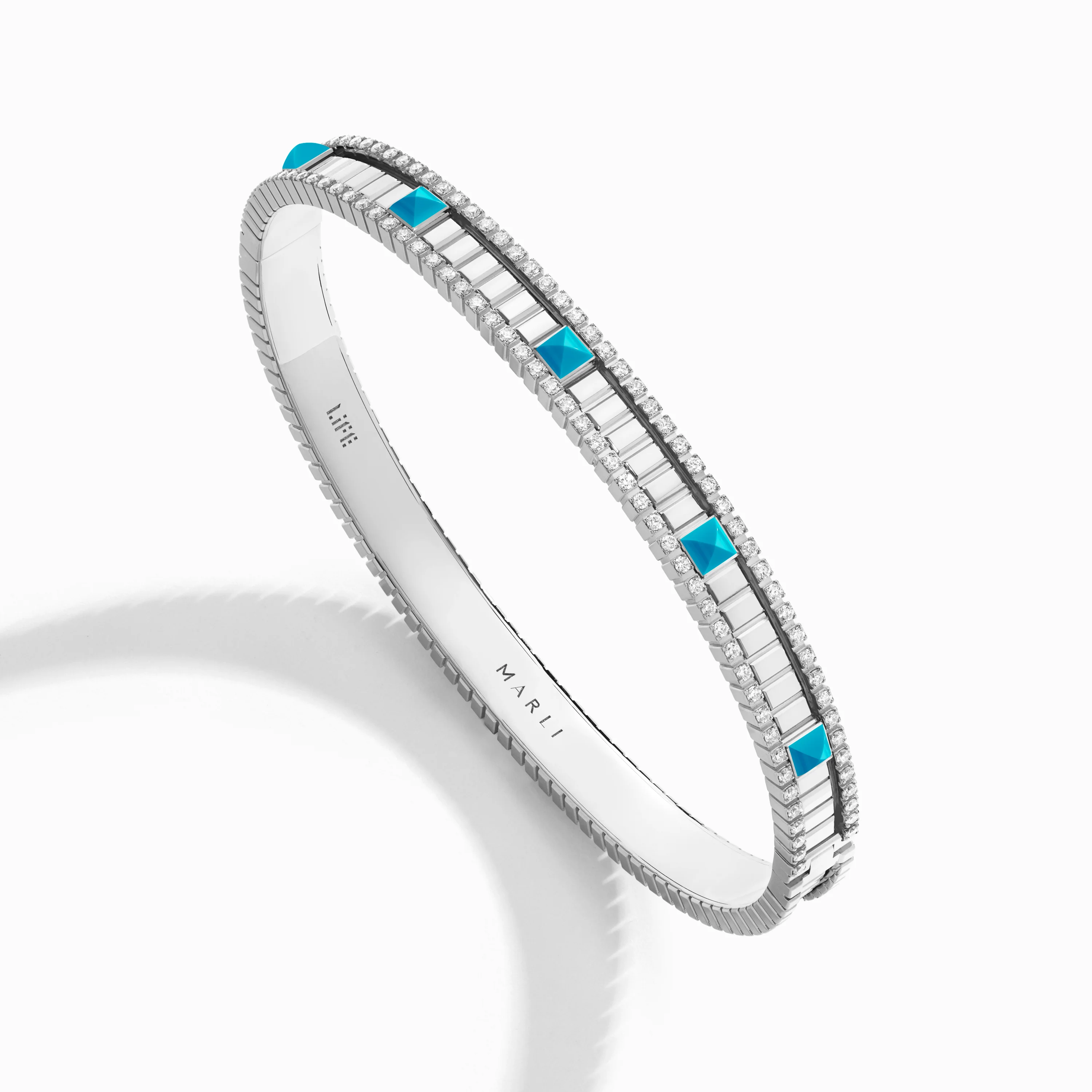 LIFE Diamond Hinged Bangle - Image 5
