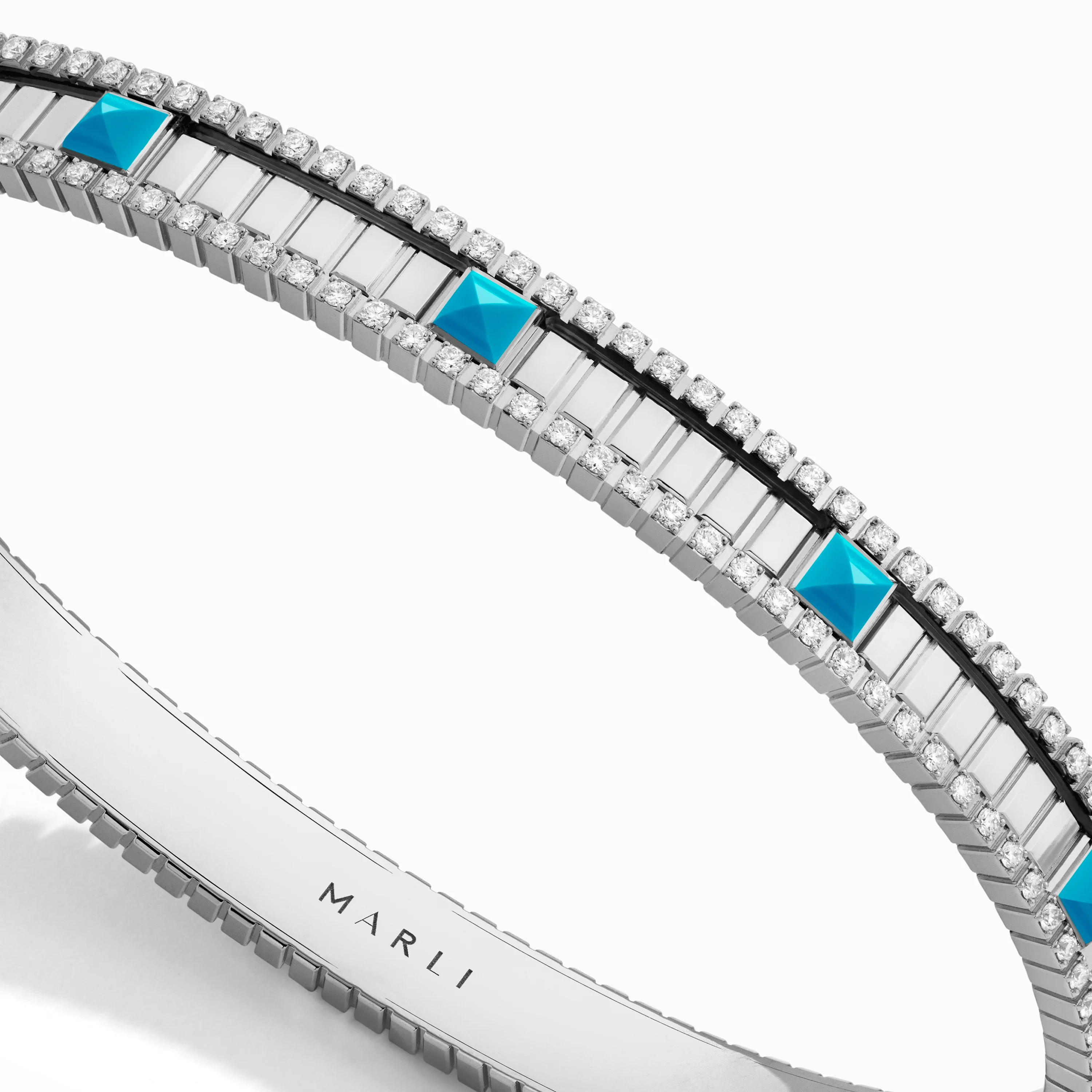 LIFE Diamond Hinged Bangle - Image 7