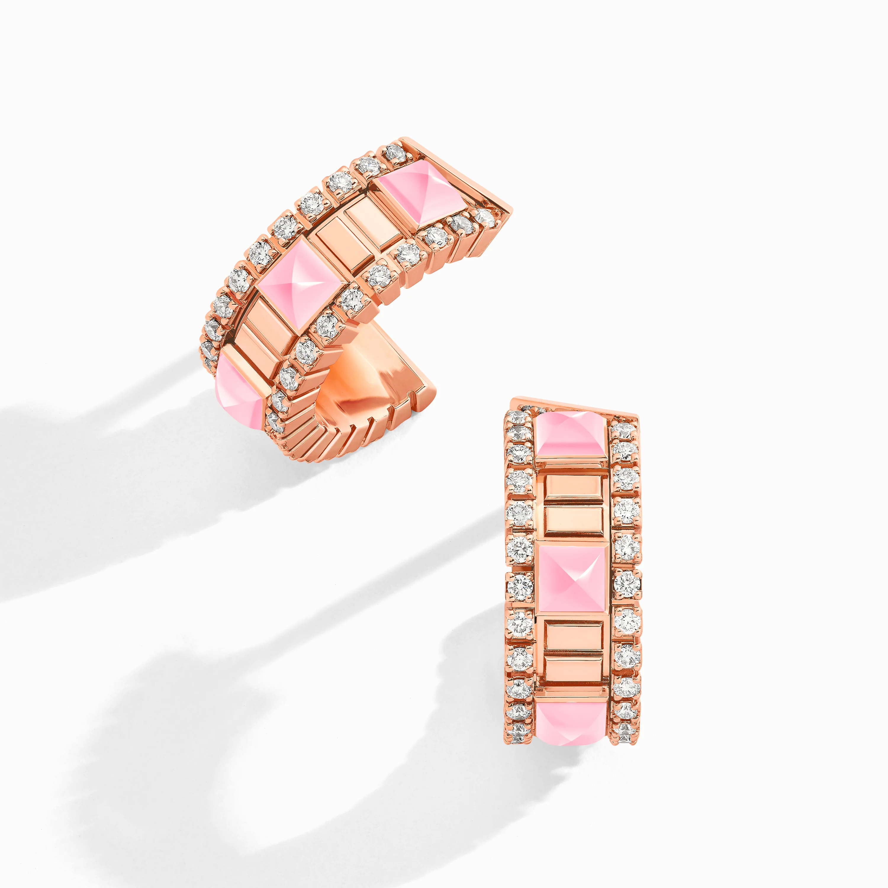 LIFE Diamond Mini Hoop Earrings - Image 7
