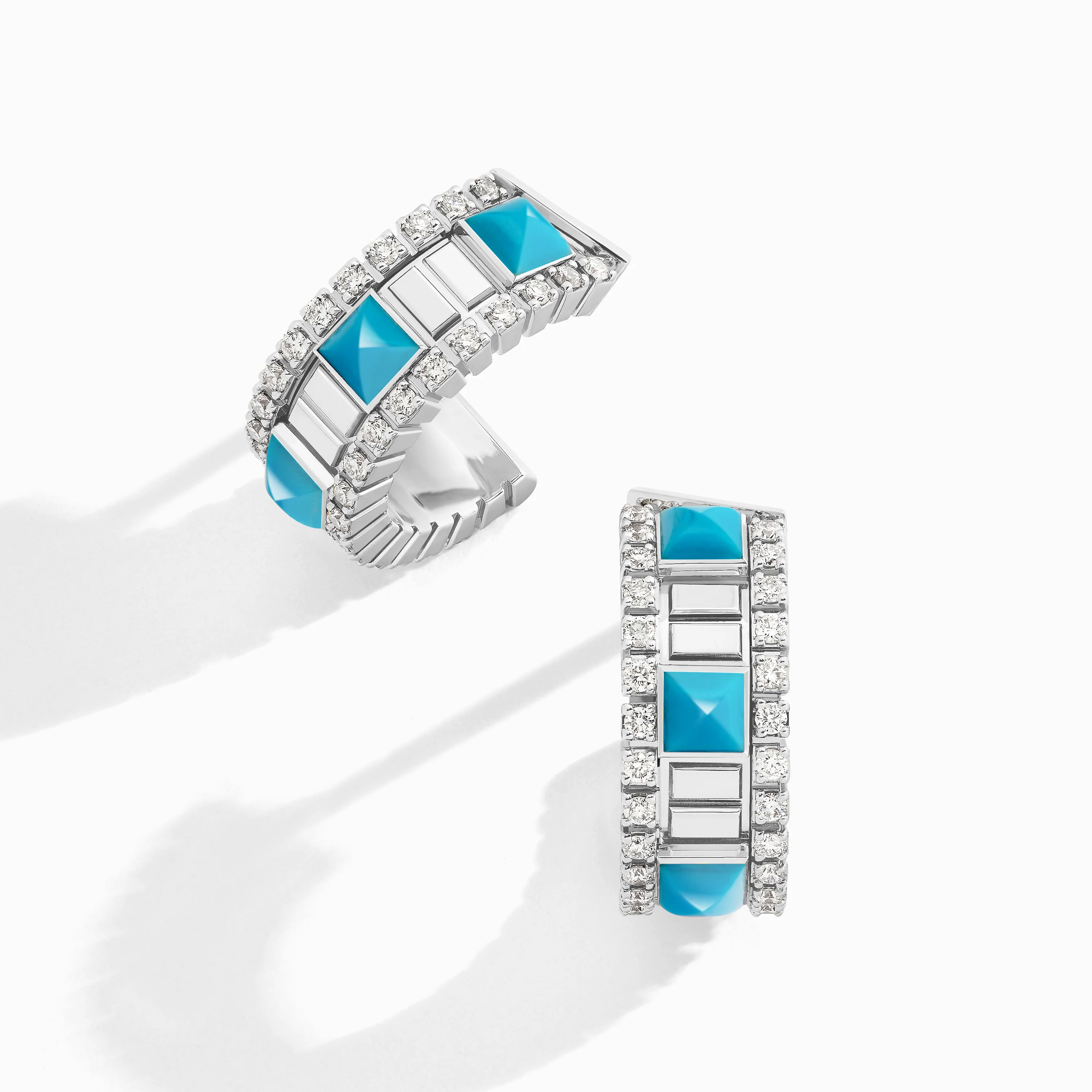 LIFE Diamond Mini Hoop Earrings - Image 4