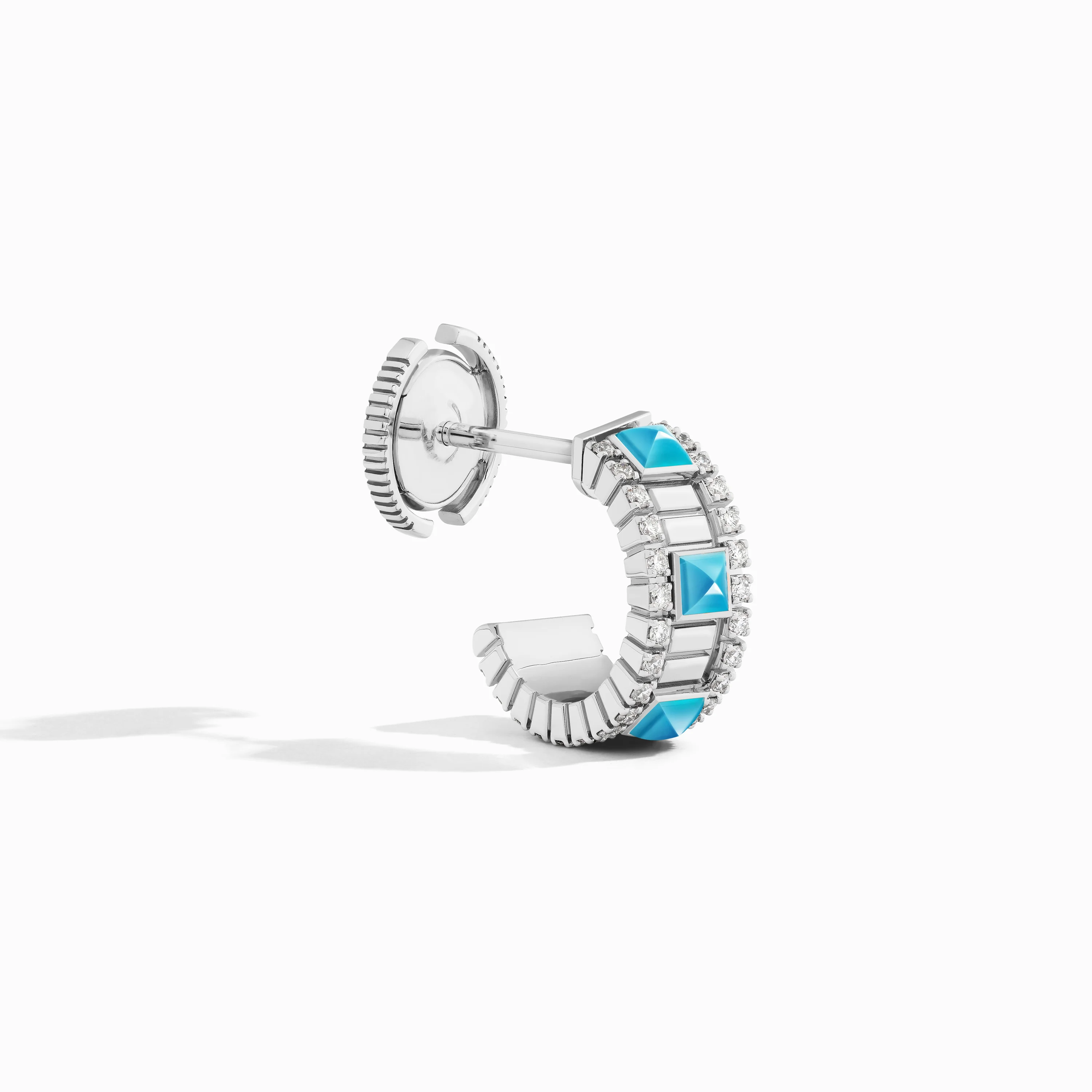 LIFE Diamond Mini Hoop Earrings - Image 5