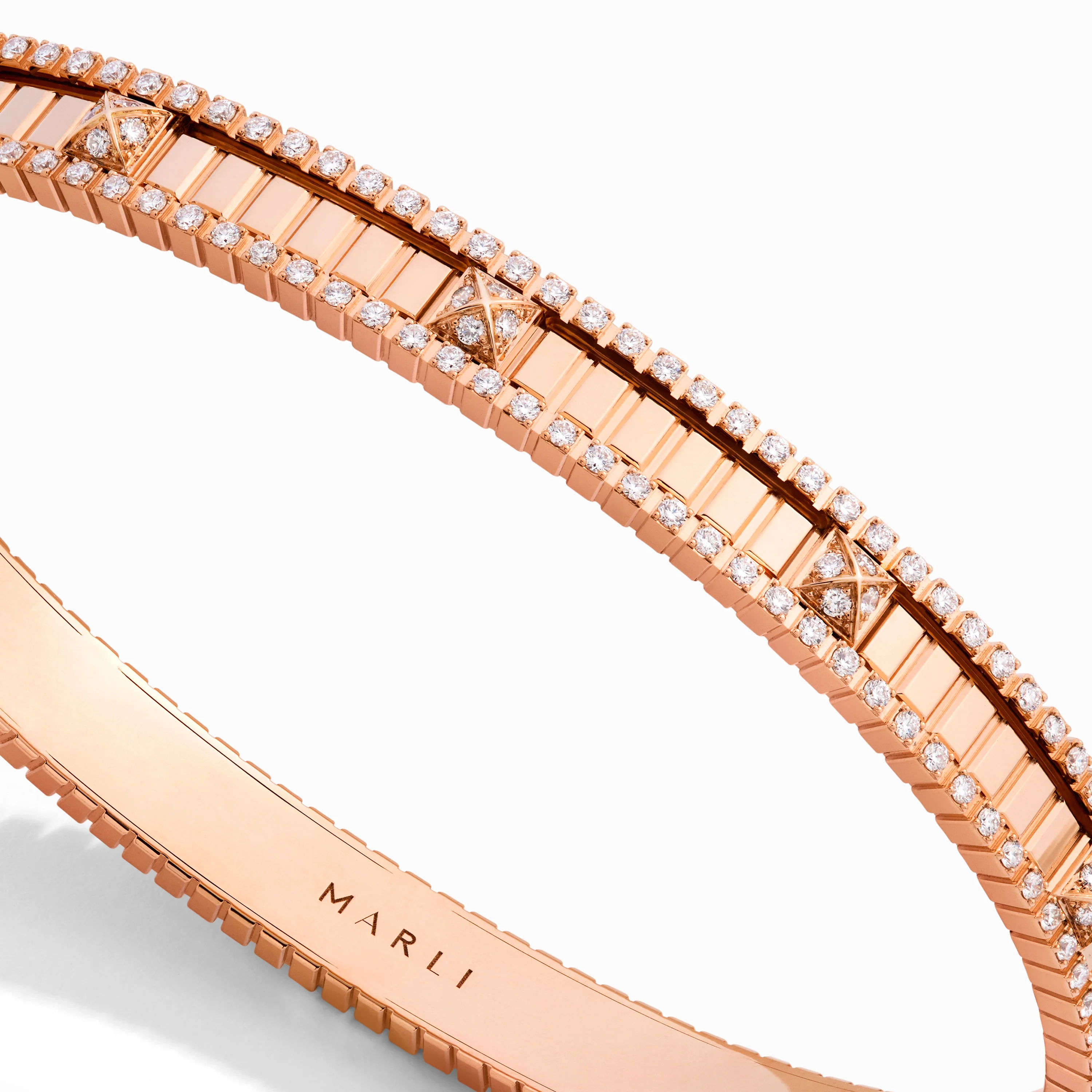 LIFE Full Diamond Hinged Bangle - Image 3