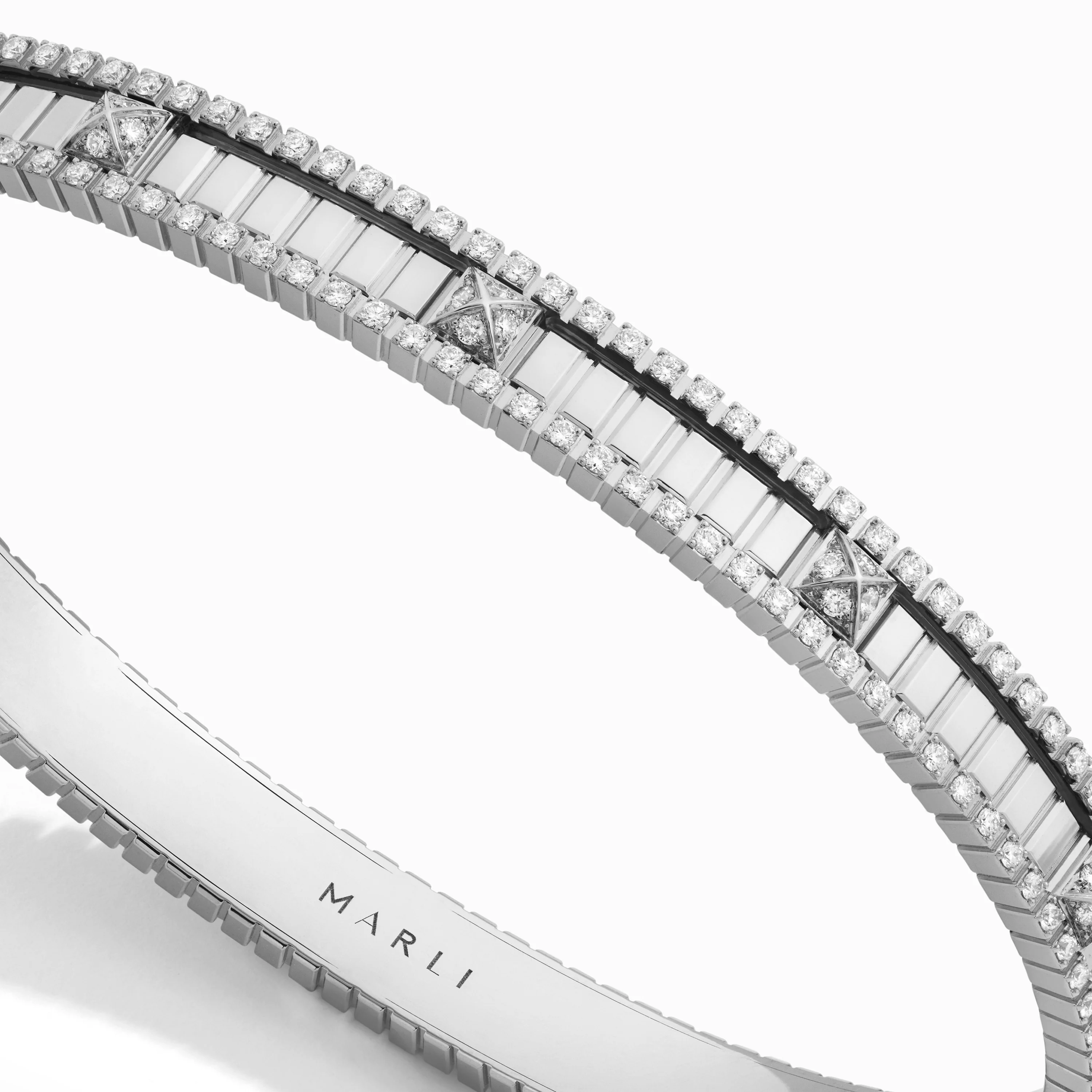 LIFE Full Diamond Hinged Bangle - Image 3