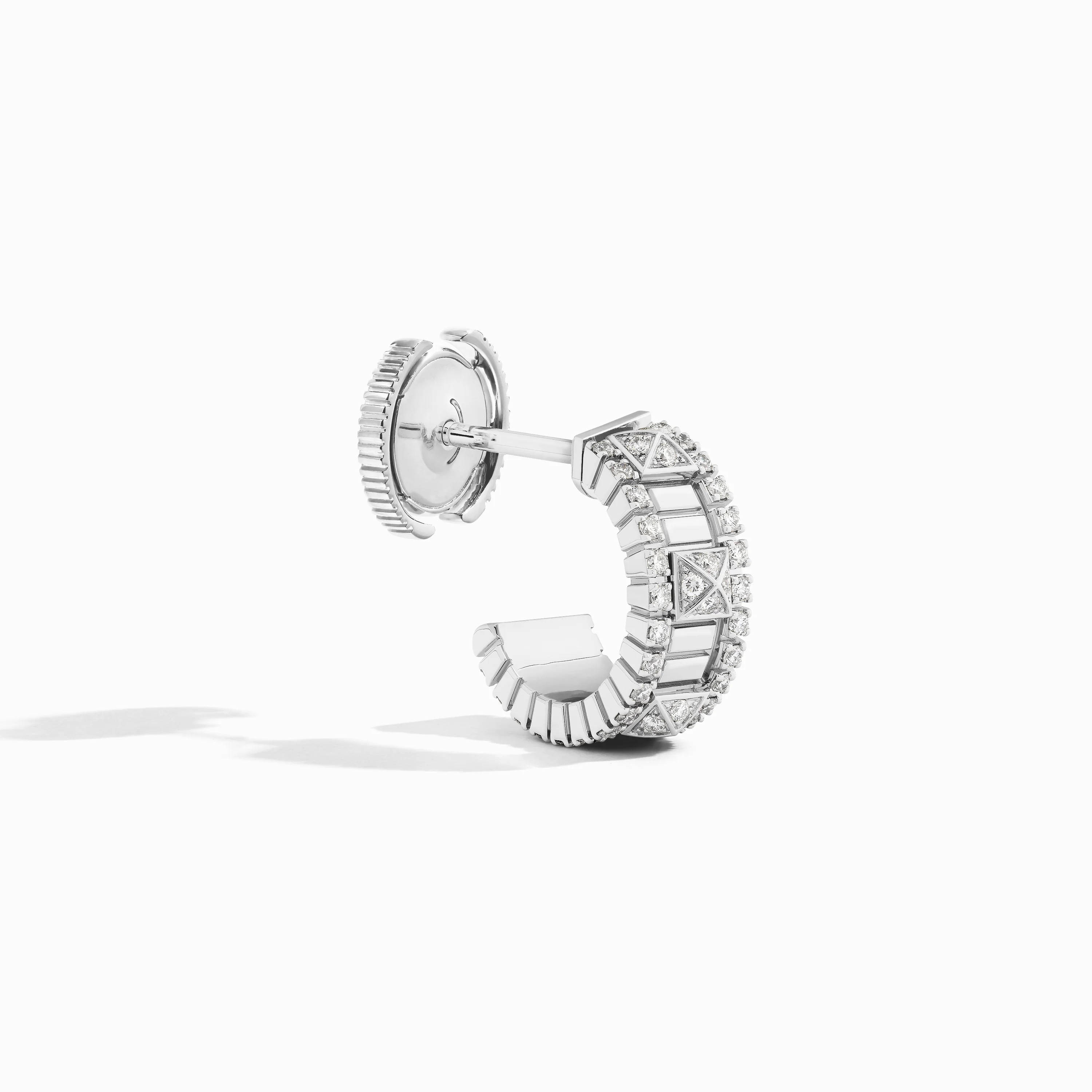 LIFE Full Diamond Mini Hoop Earrings - Image 2