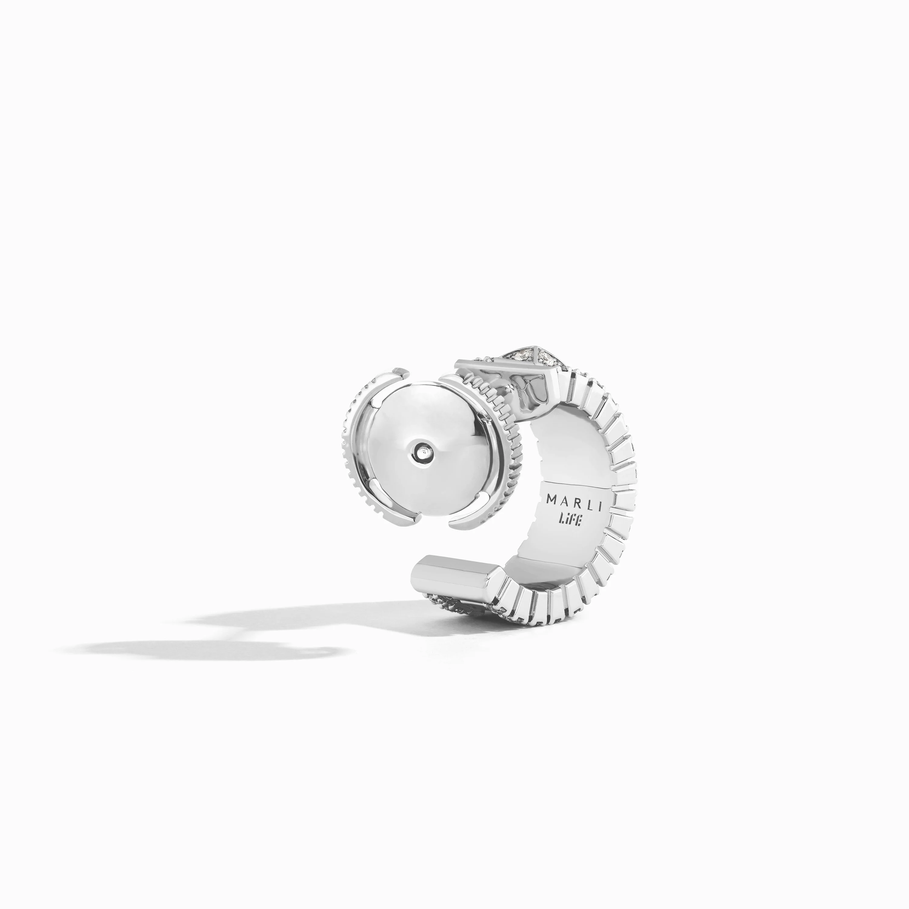 LIFE Full Diamond Mini Hoop Earrings - Image 3