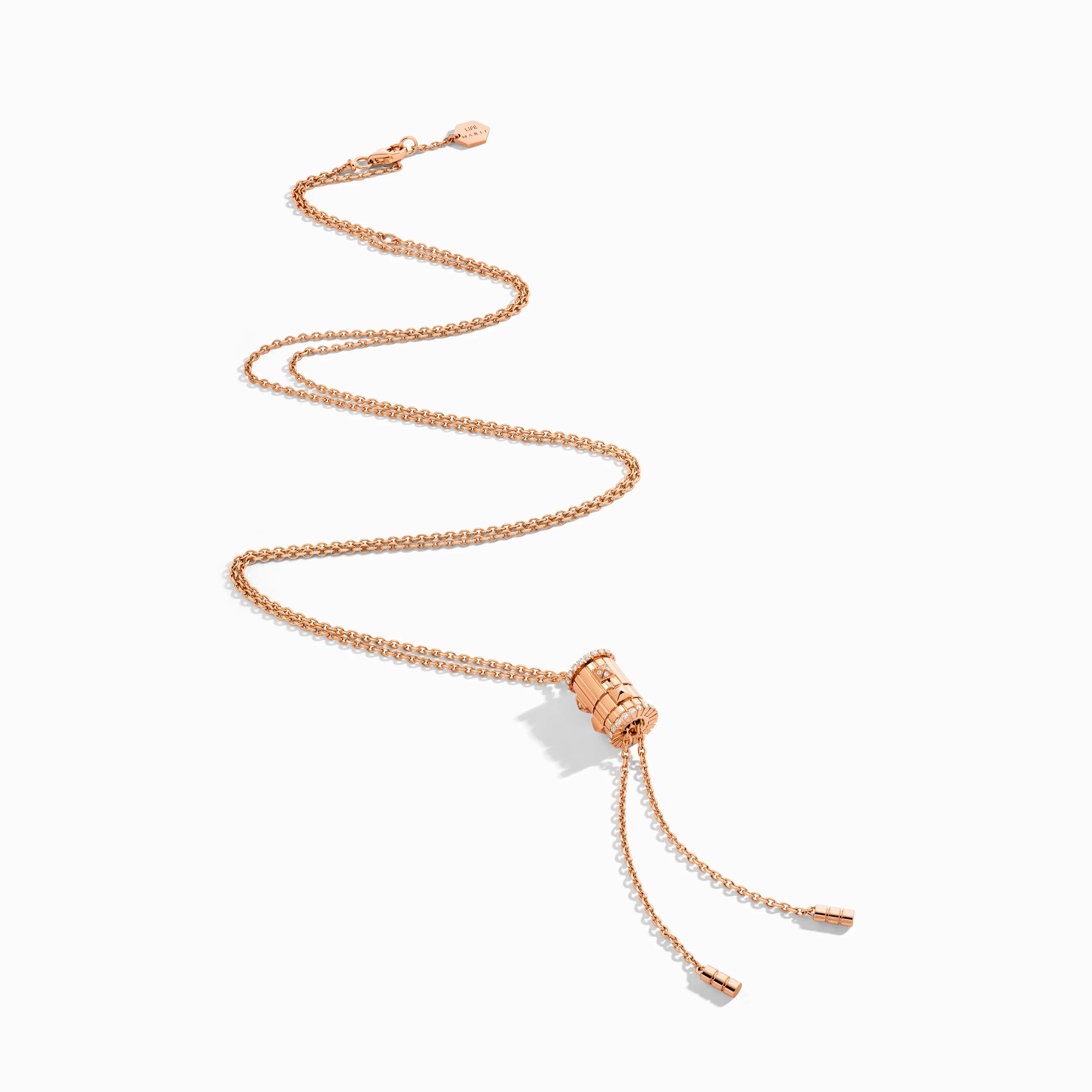 LIFE Full Diamond Spinning Cravat Necklace - Image 3