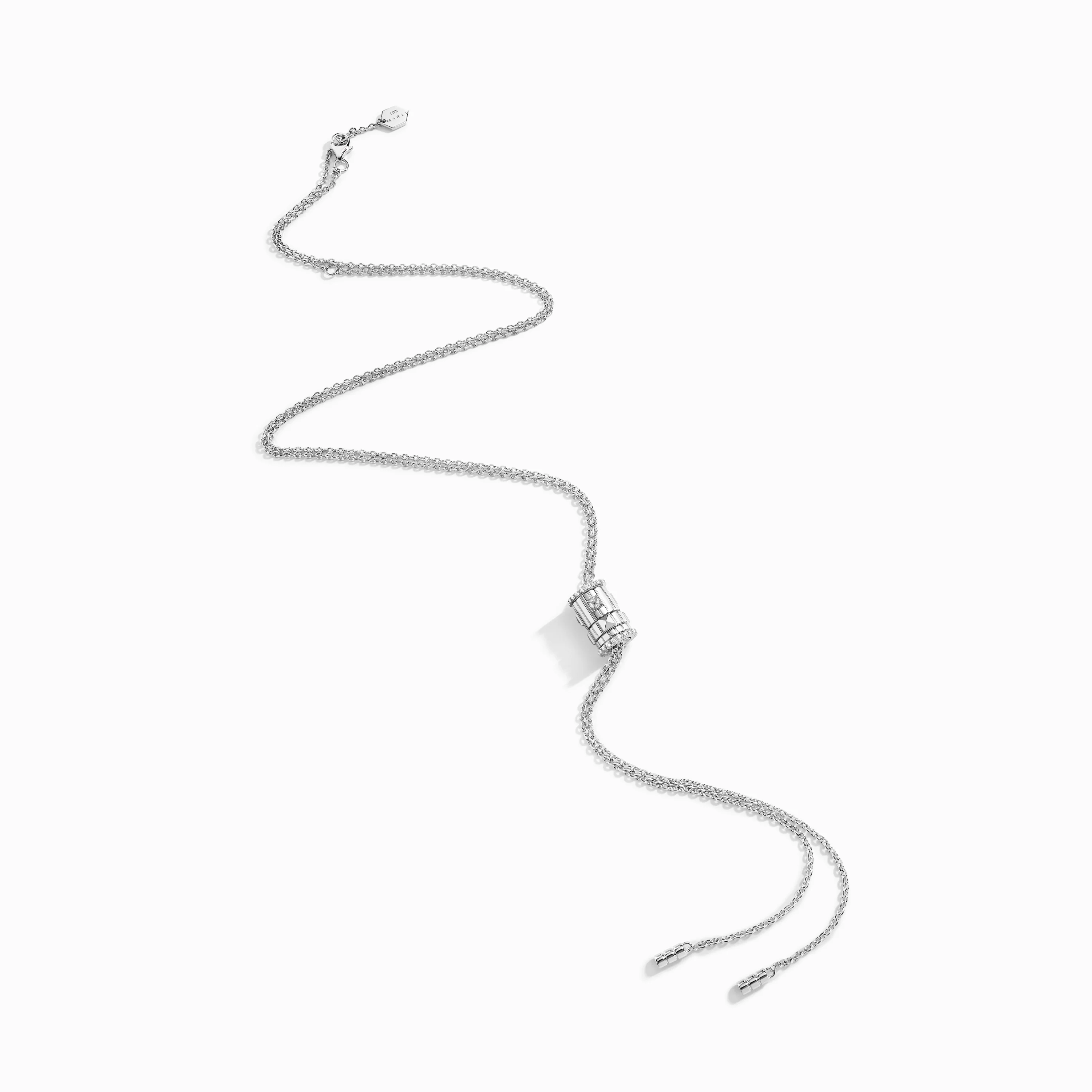 LIFE Full Diamond Spinning Cravat Necklace - Image 3