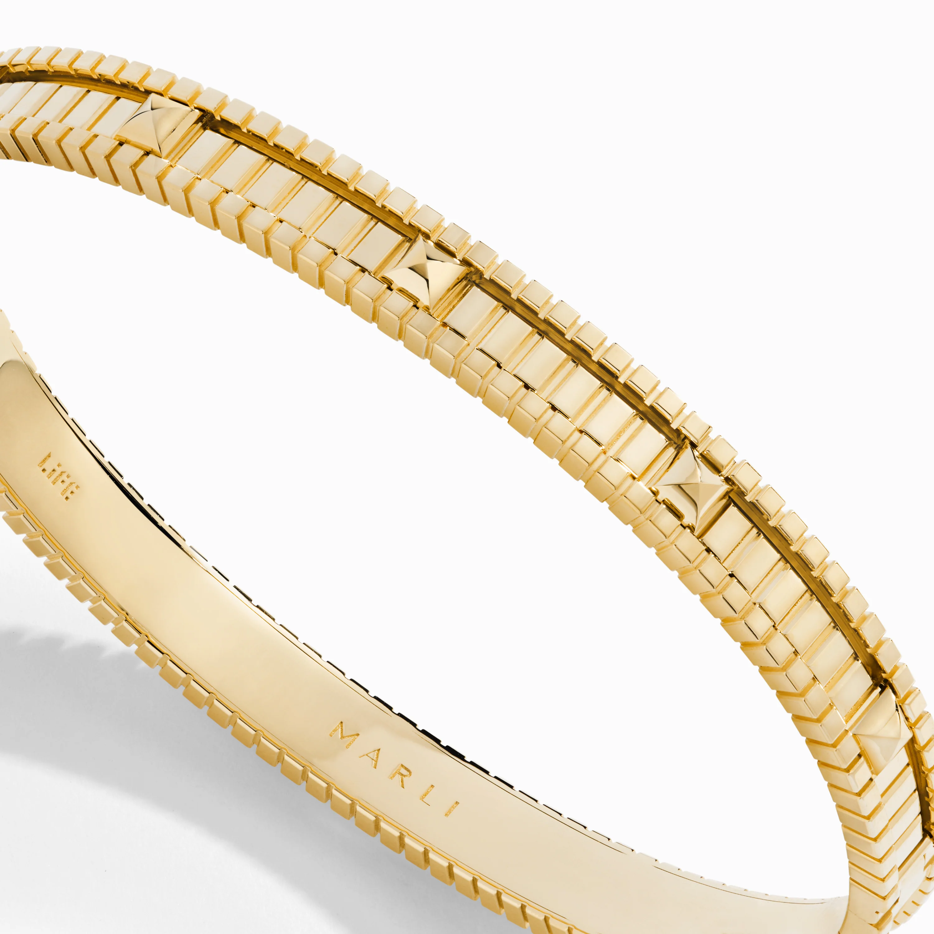 LIFE Gold Hinged Bangle - Image 3
