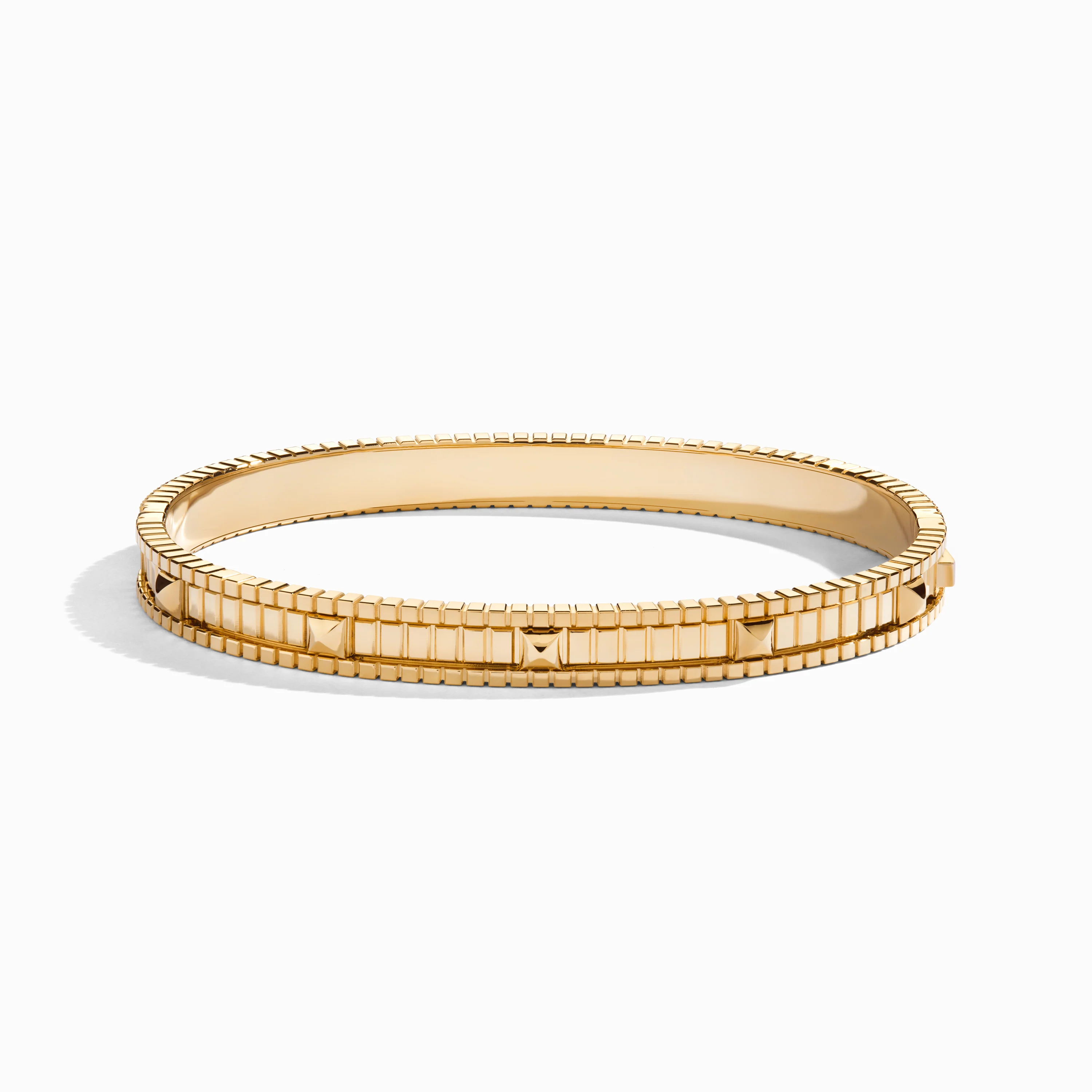 LIFE Gold Hinged Bangle - Image 4