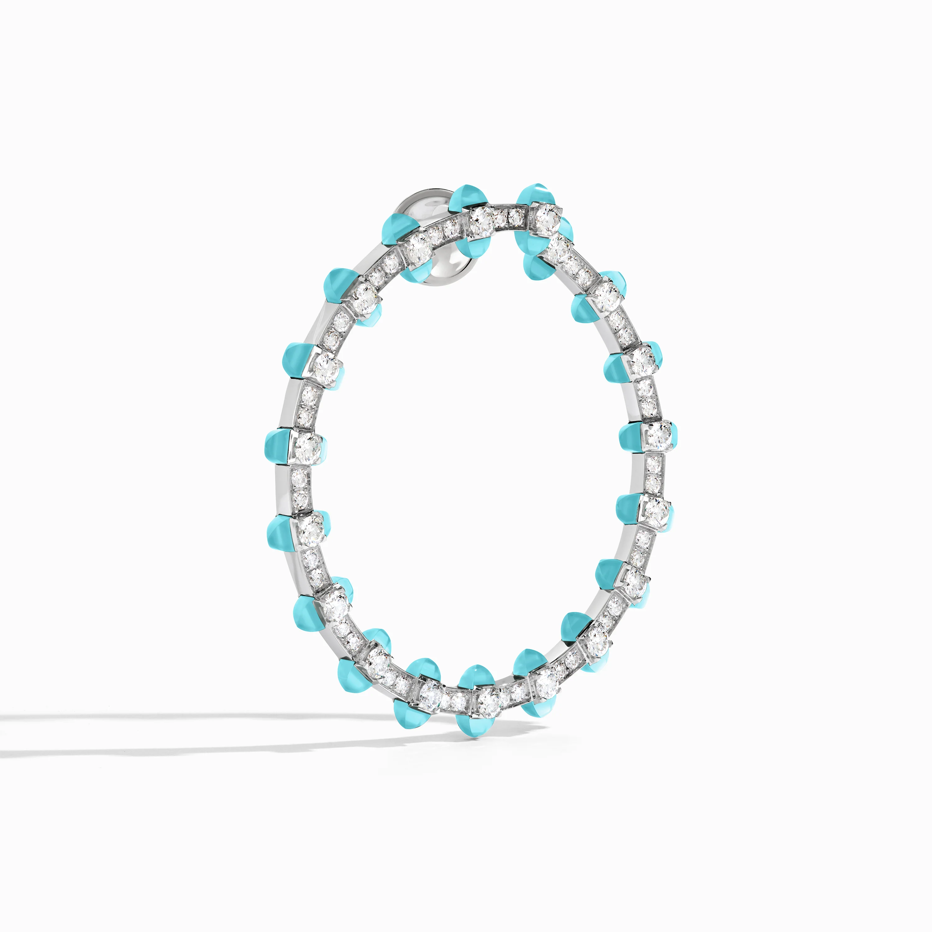Tip-Top Diamond Halo Earrings - Image 5
