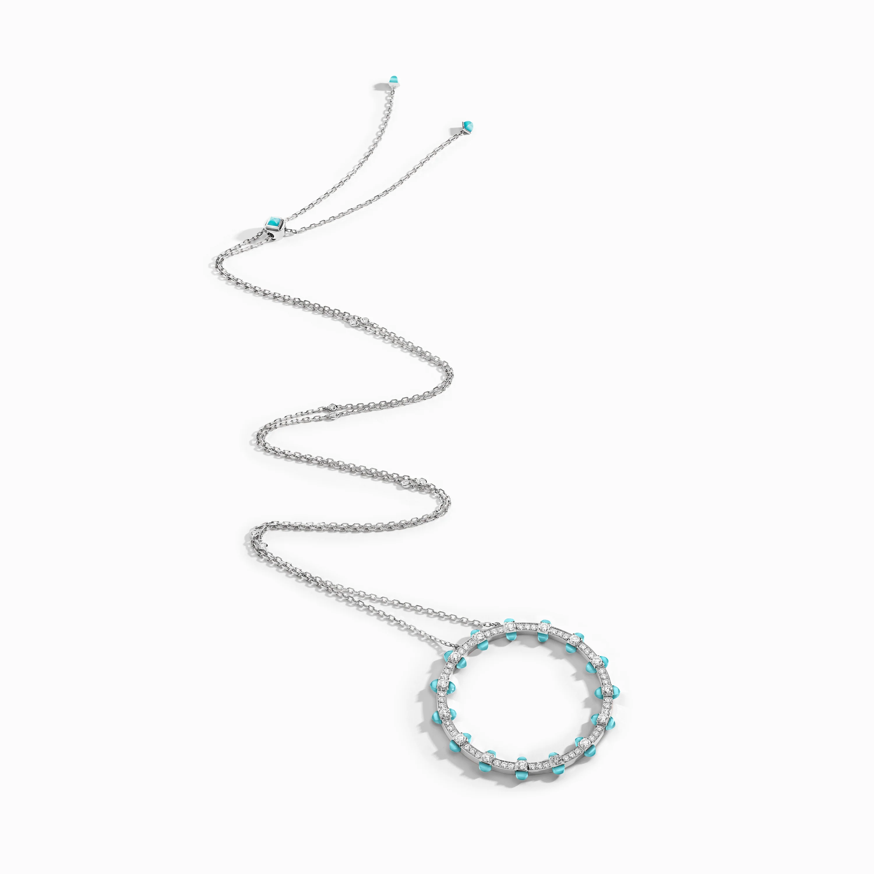 Tip-Top Diamond Halo Necklace - Image 3