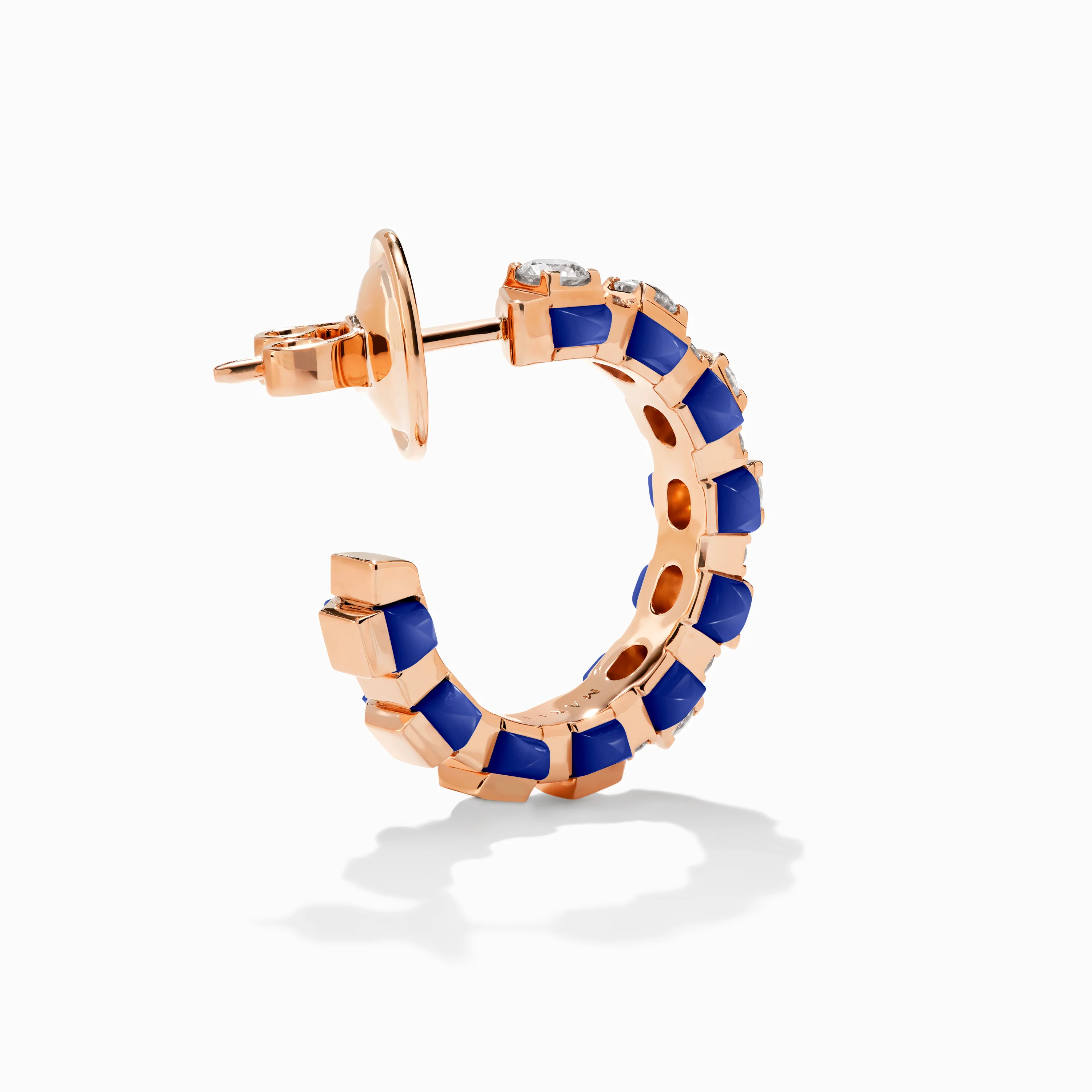 Tip-Top Diamond Small Hoop Earrings - Image 3