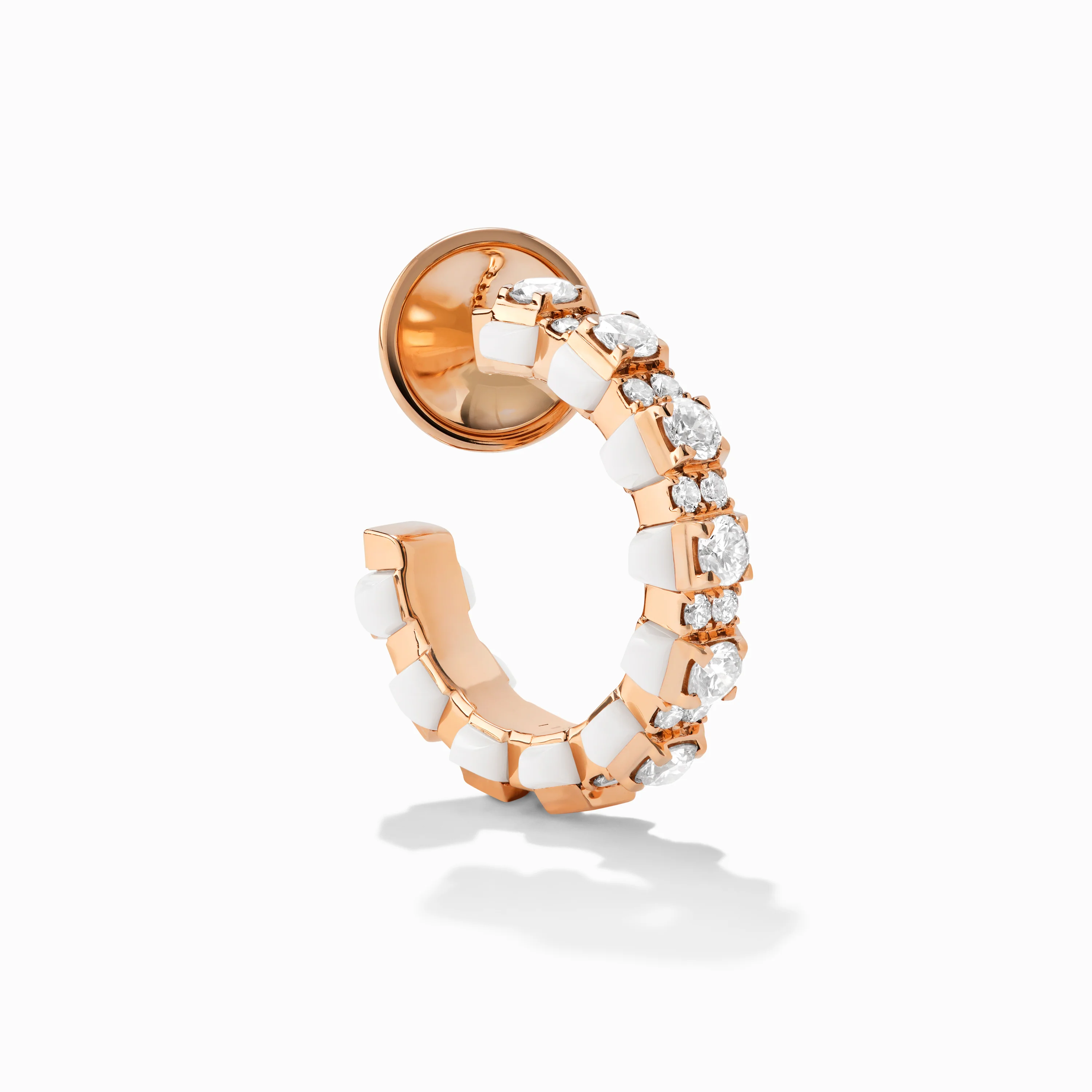 Tip-Top Diamond Small Hoop Earrings - Image 5