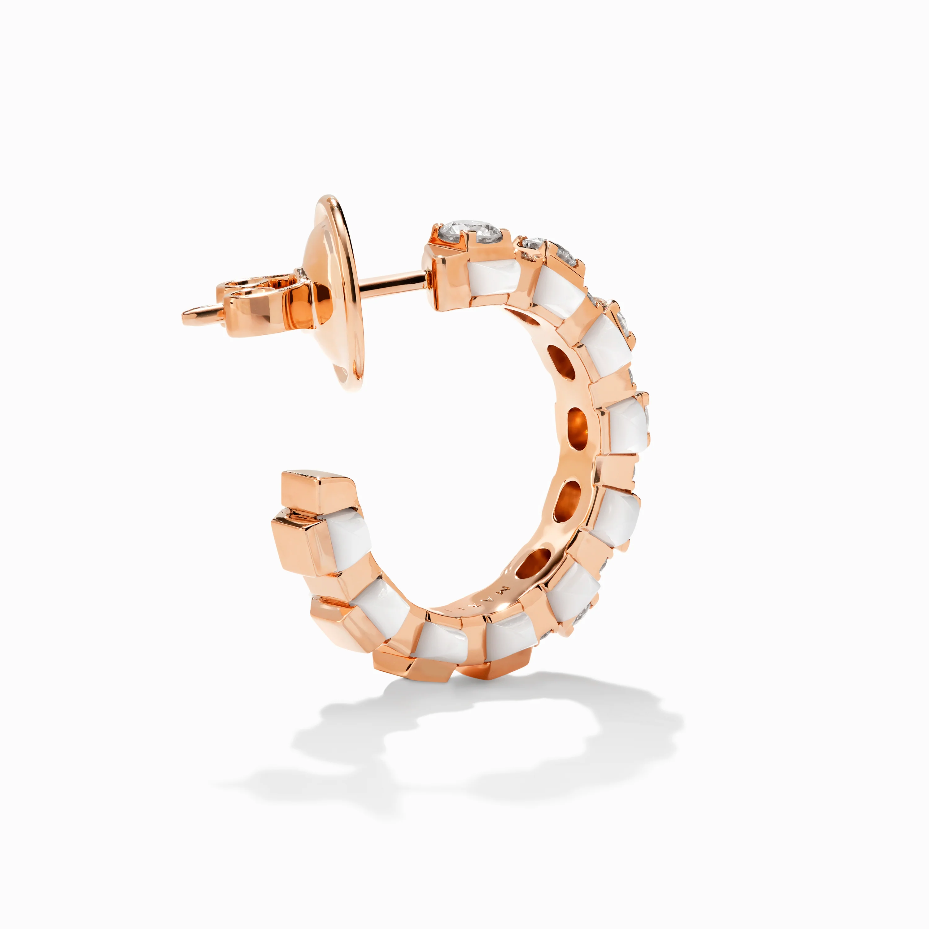 Tip-Top Diamond Small Hoop Earrings - Image 6