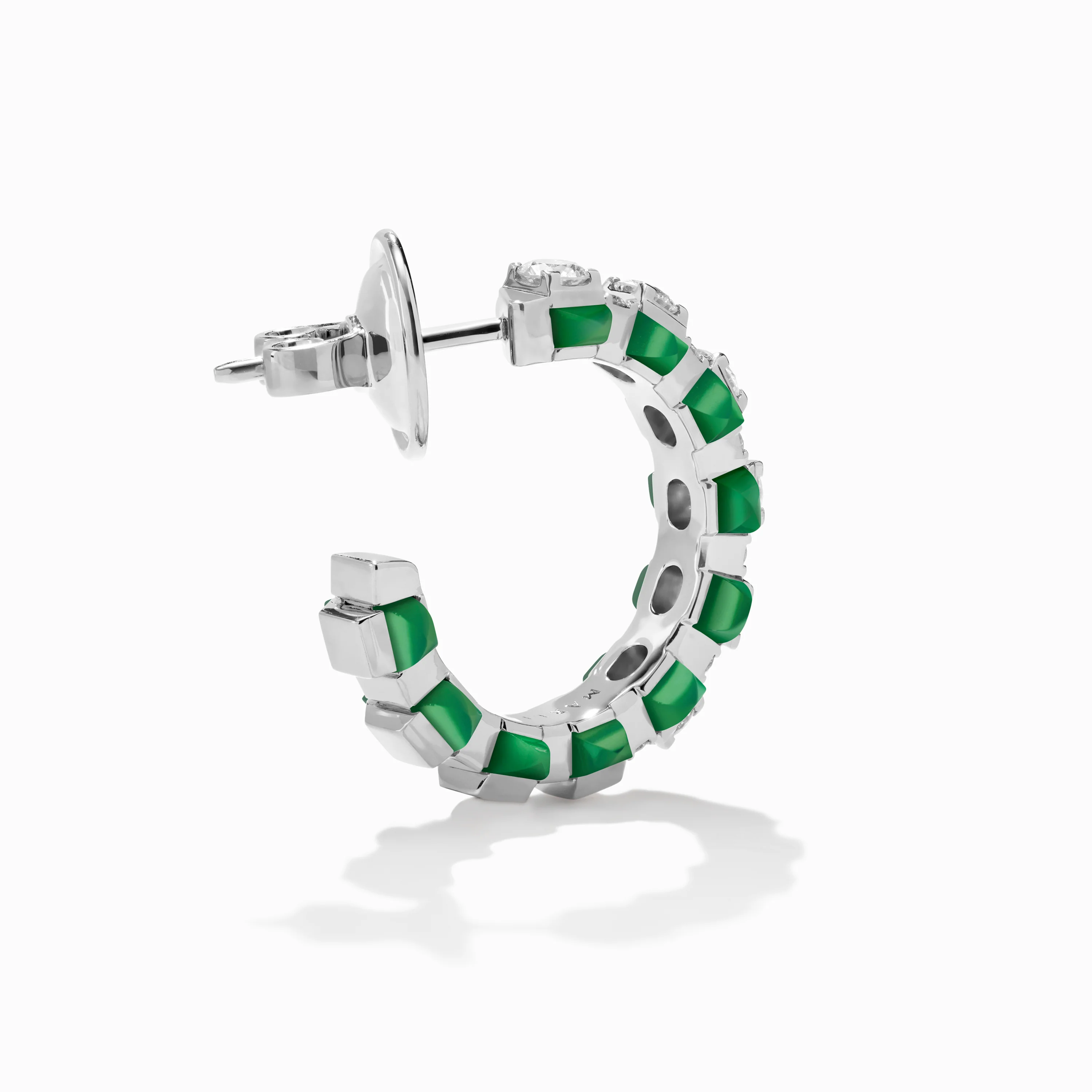 Tip-Top Diamond Small Hoop Earrings - Image 3