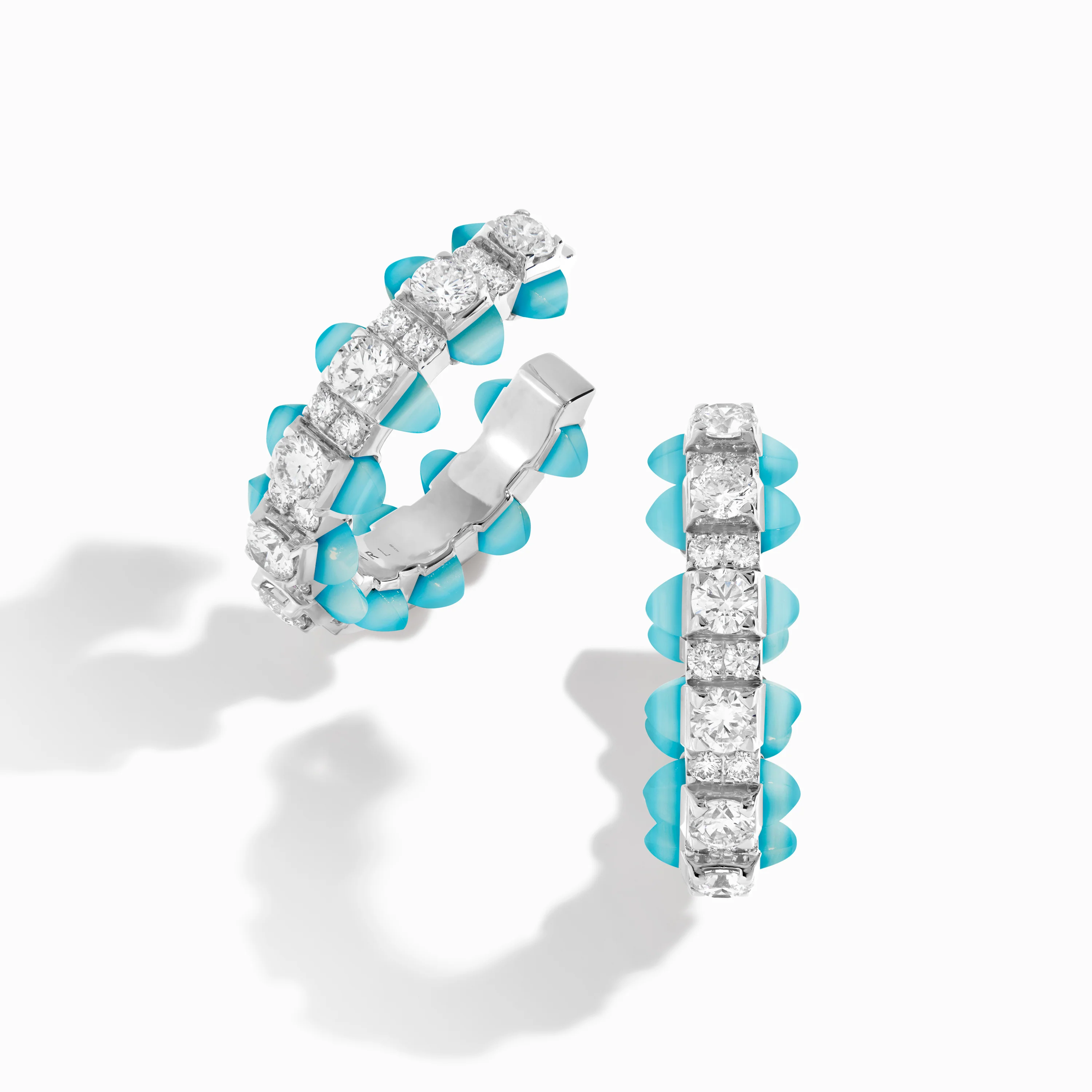 Tip-Top Diamond Small Hoop Earrings - Image 4
