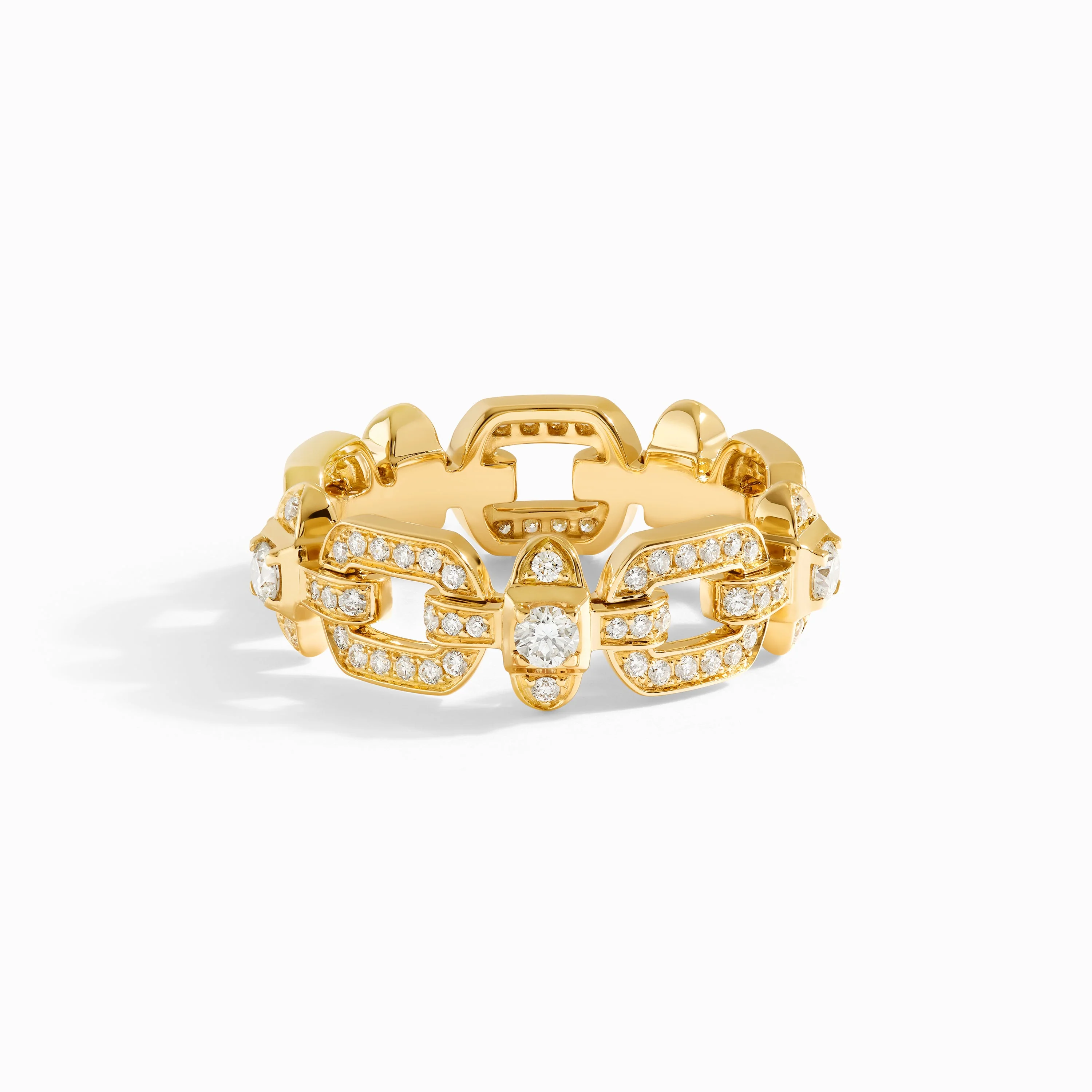 Tip-Top Link Full Diamond Ring - Image 3