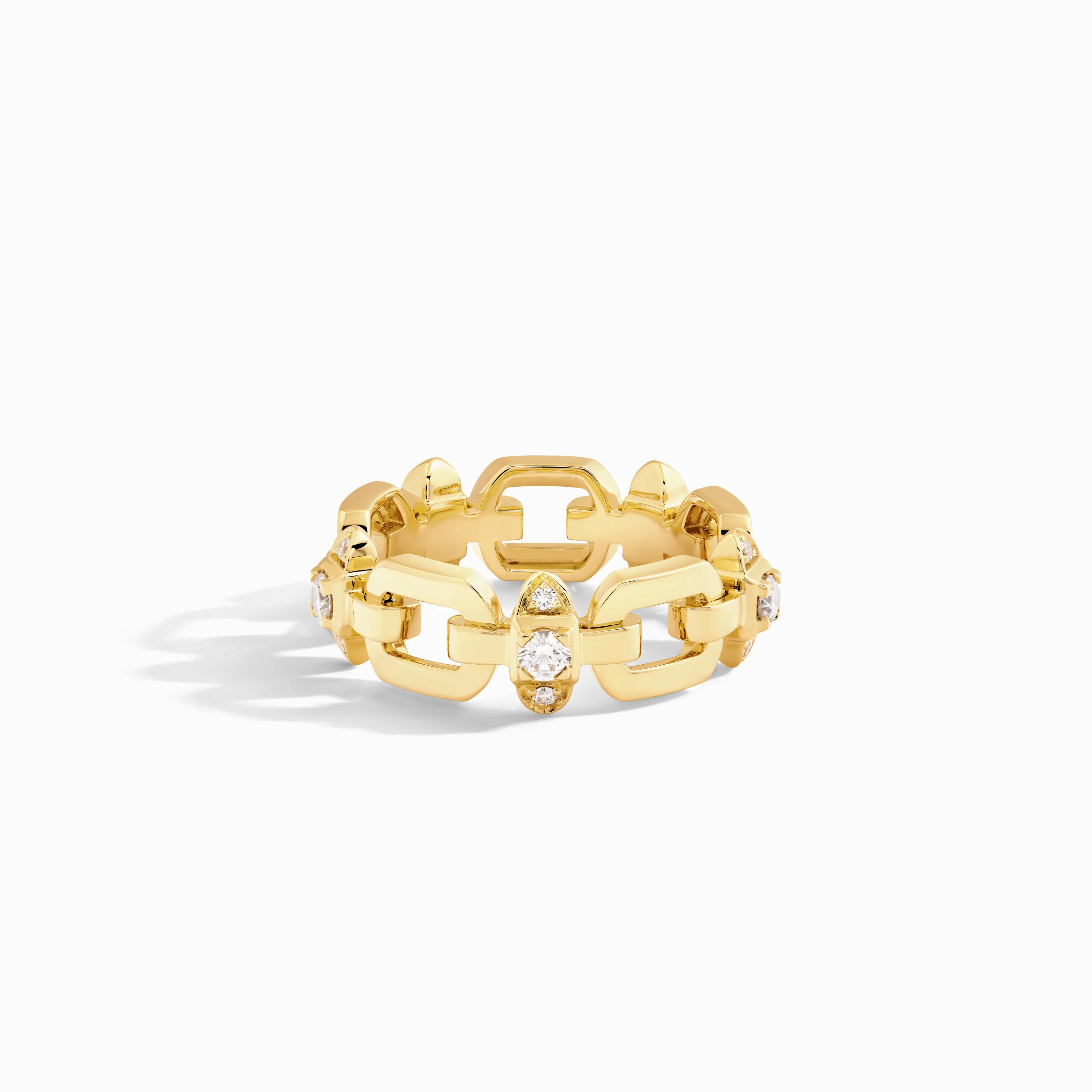 Tip-Top Link Gold Ring - Image 3