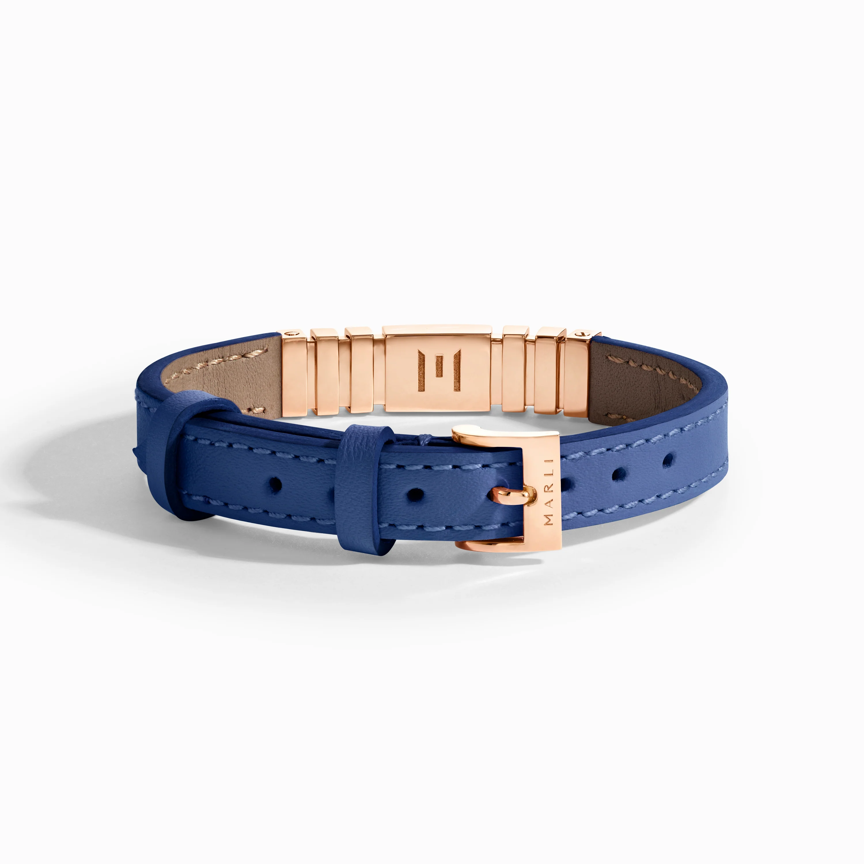 UNII Gold and Pavé Diamond Leather Strap Bracelet - Image 17