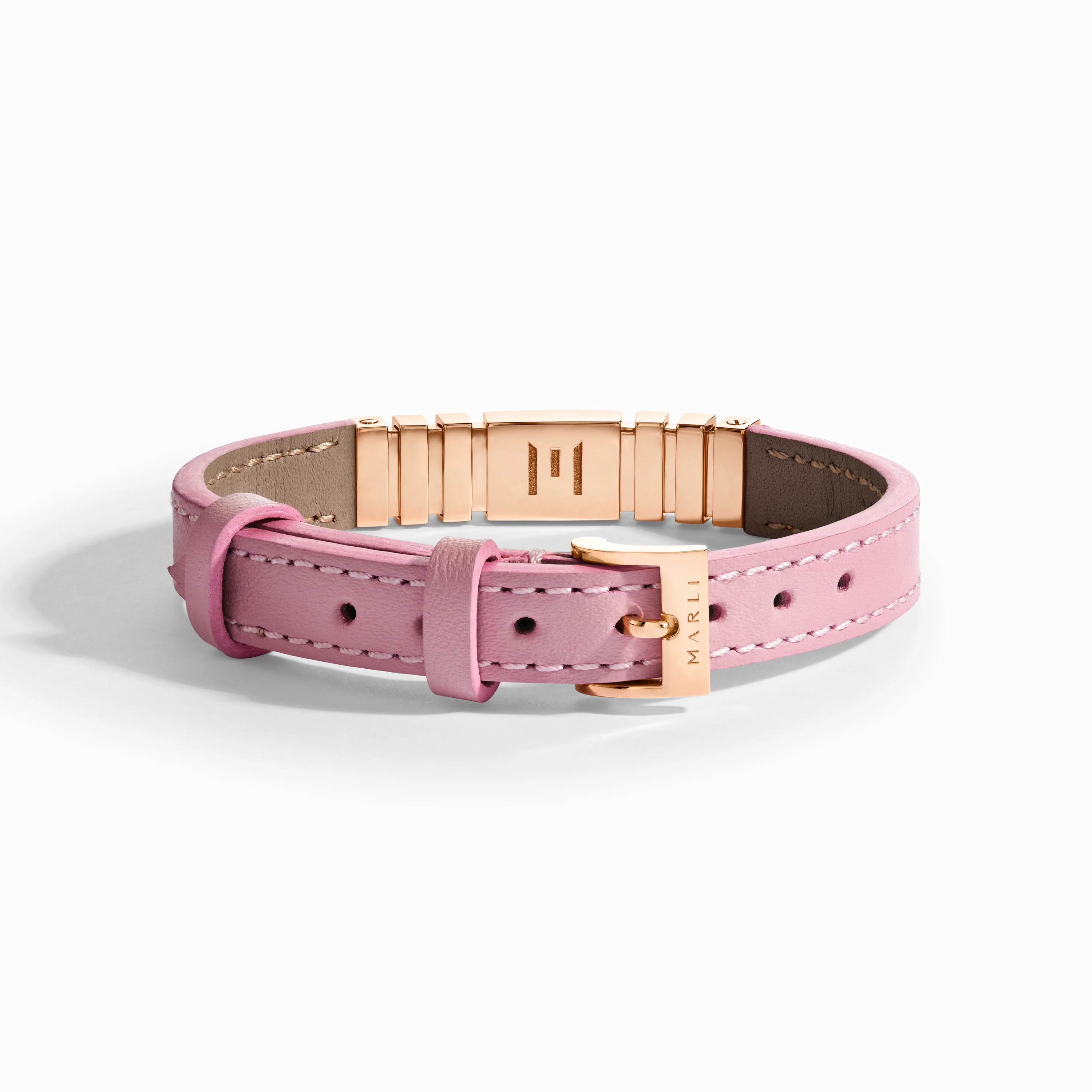 UNII Gold and Pavé Diamond Leather Strap Bracelet - Image 21