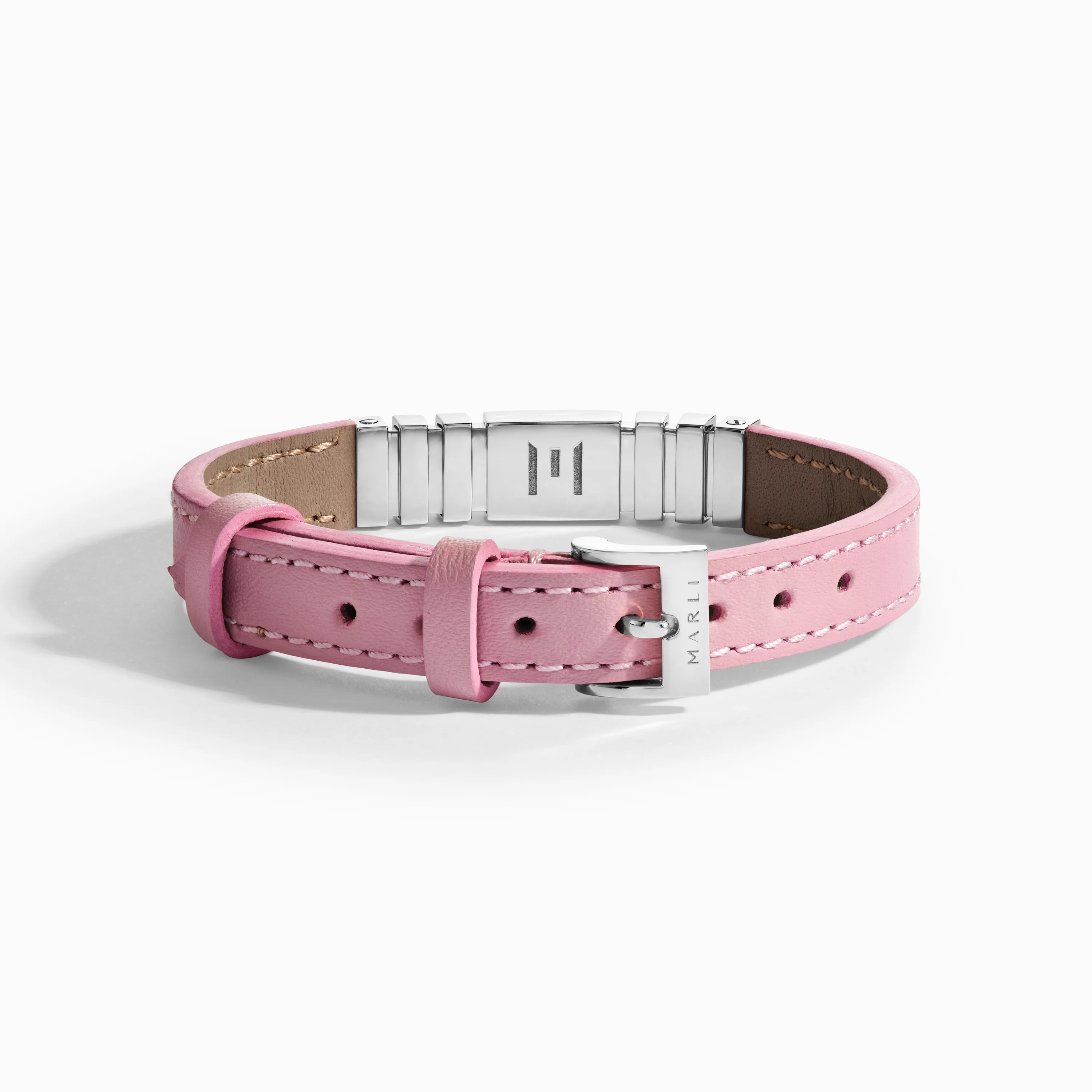 UNII Gold and Pavé Diamond Leather Strap Bracelet - Image 13