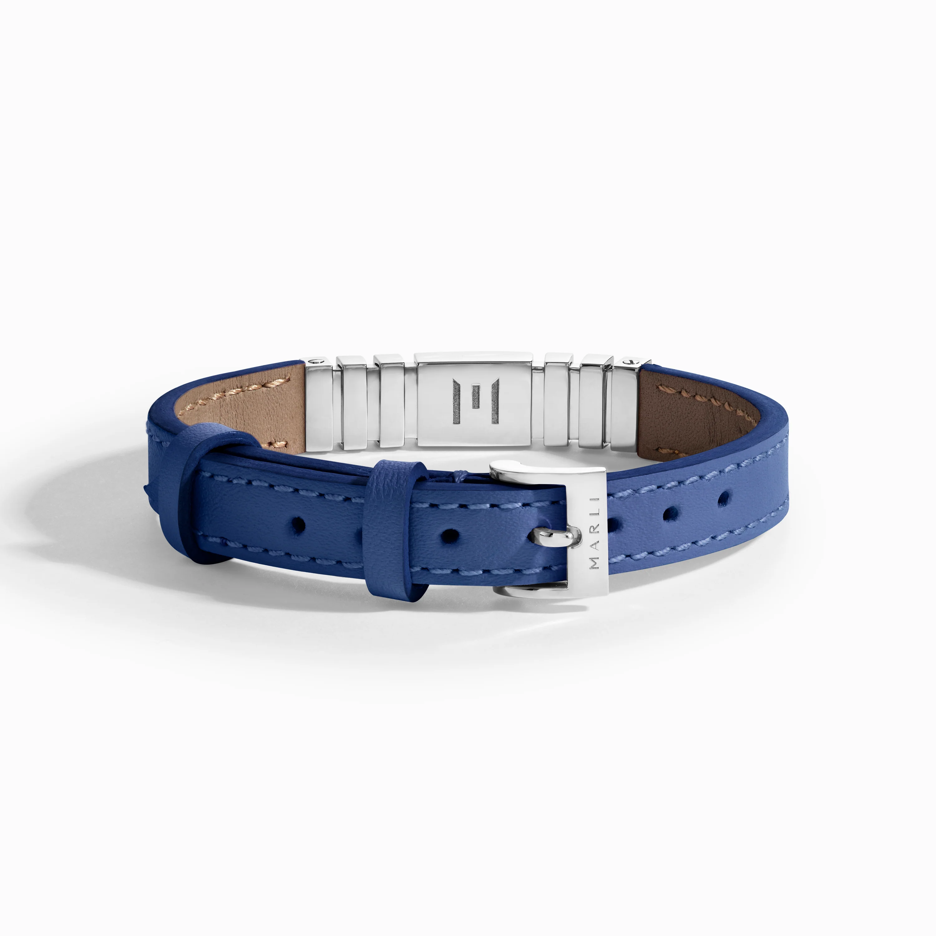 UNII Gold and Pavé Diamond Leather Strap Bracelet - Image 17