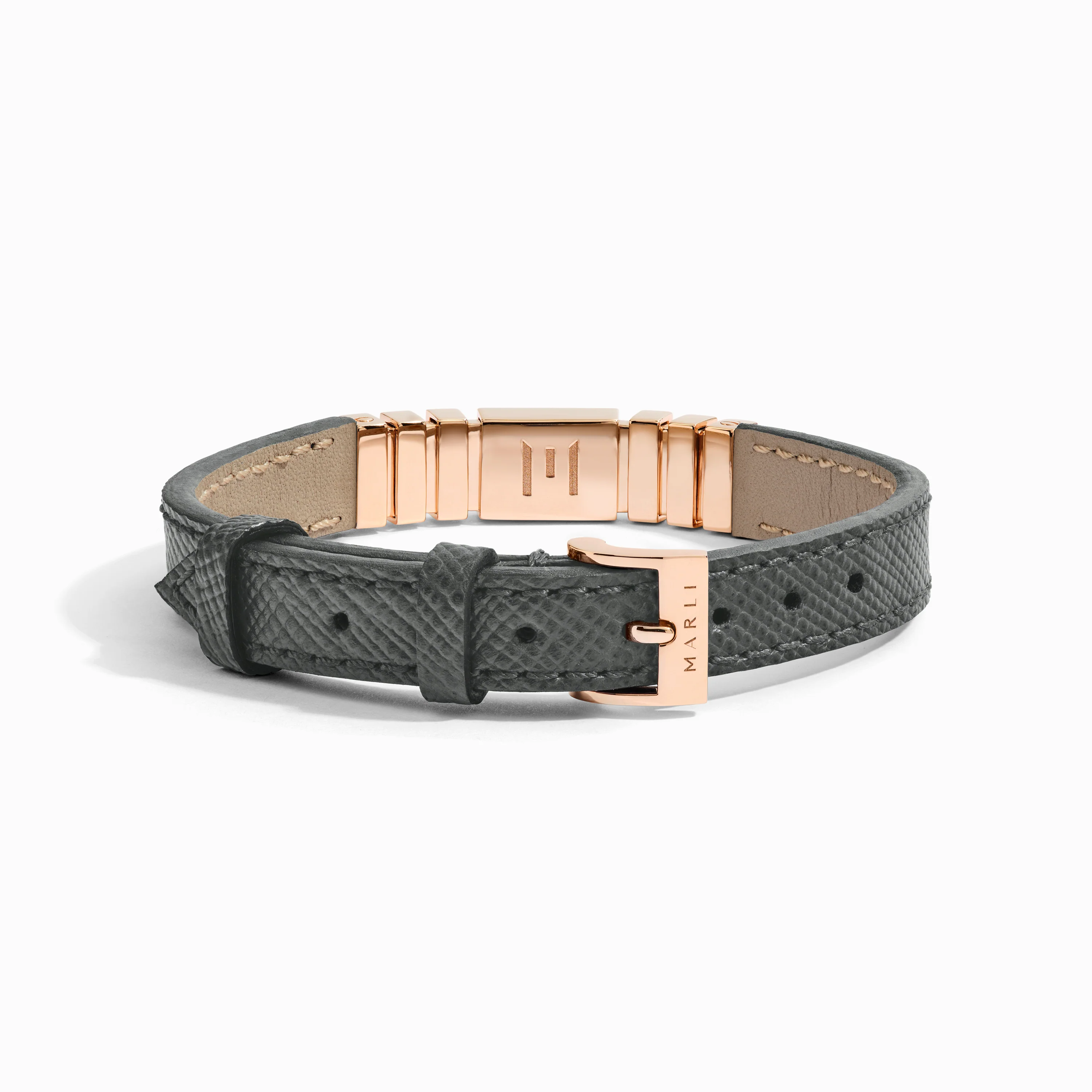 UNII Gold Leather Strap Bracelet - Image 12