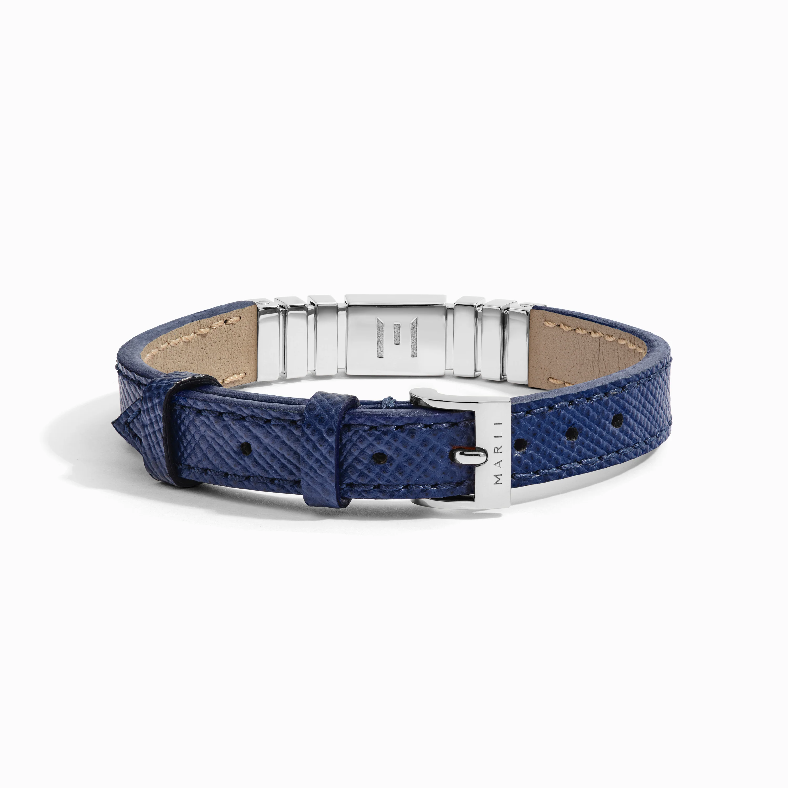 UNII Gold Leather Strap Bracelet - Image 4