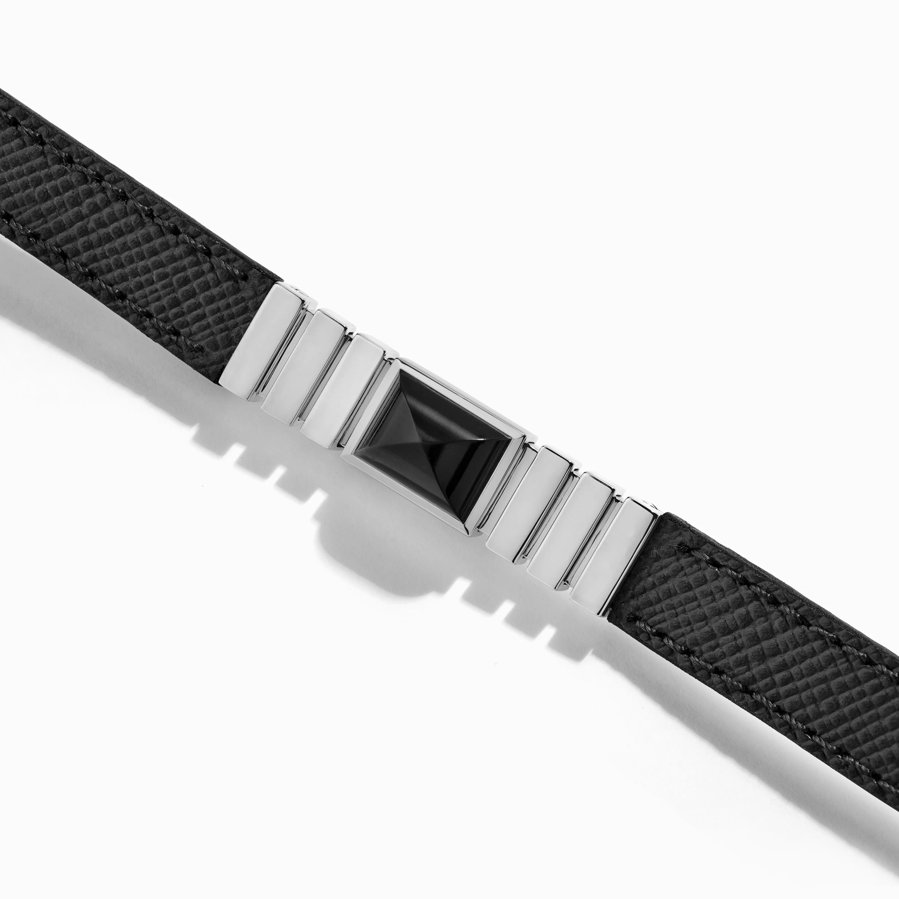 UNII Gold Leather Strap Bracelet - Image 7