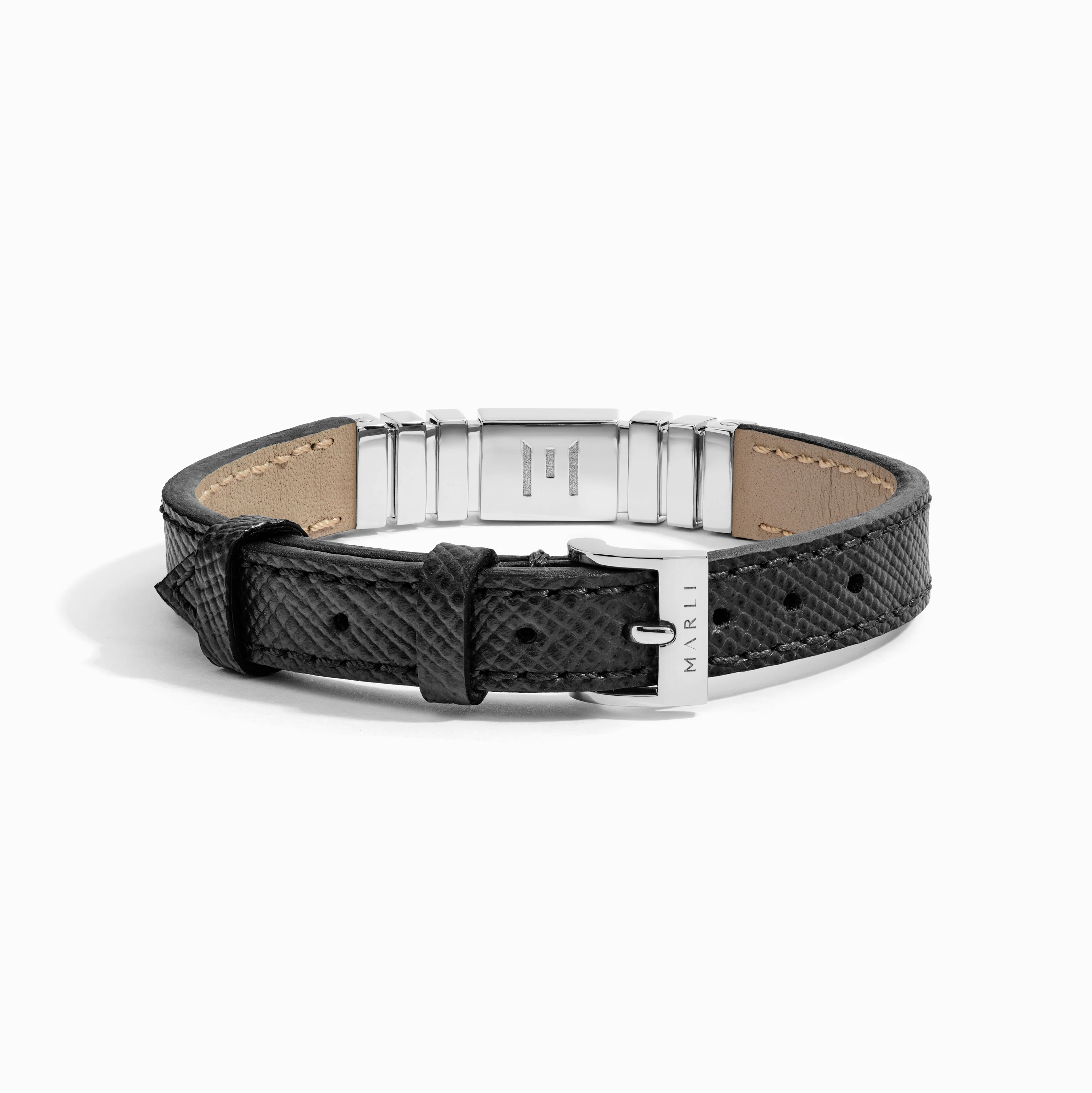 UNII Gold Leather Strap Bracelet - Image 8